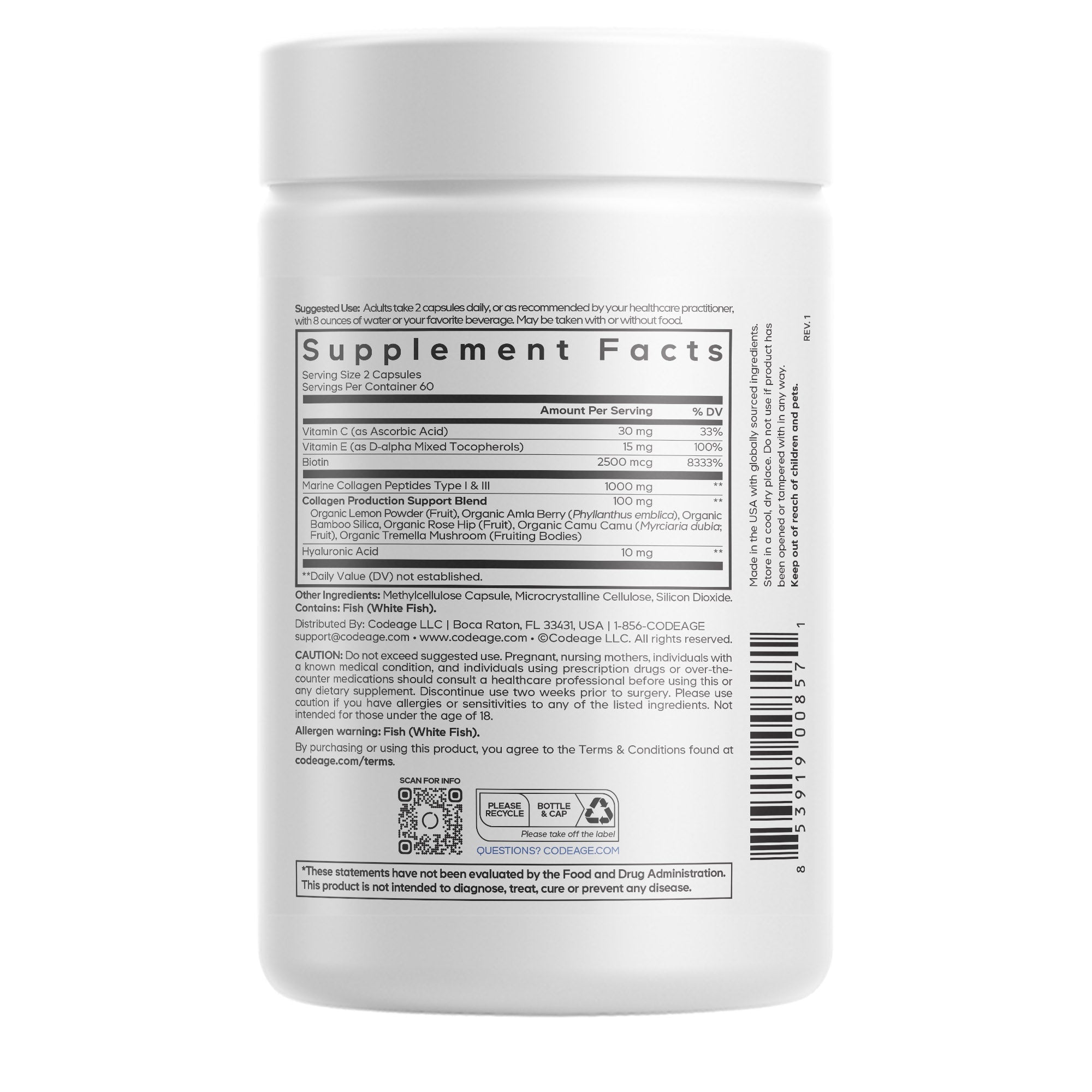 Biotin Marine Collagen Capsules