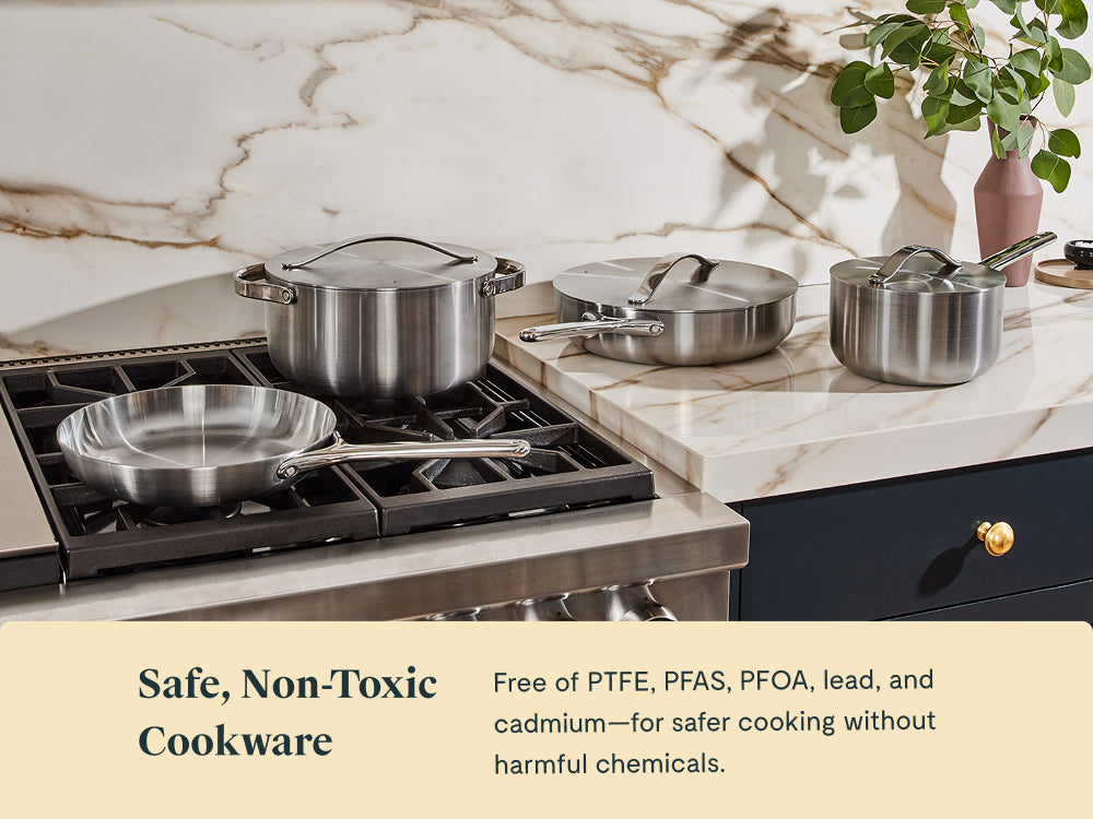 12-Piece Stainless Steel Cookware Set With Complimentary Storaget