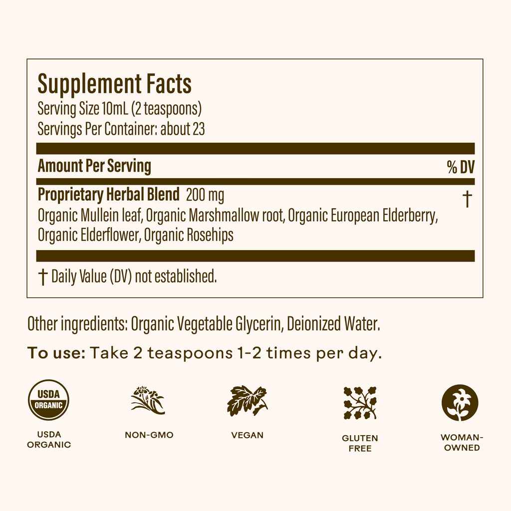 Elderberry Lung Support Tonic