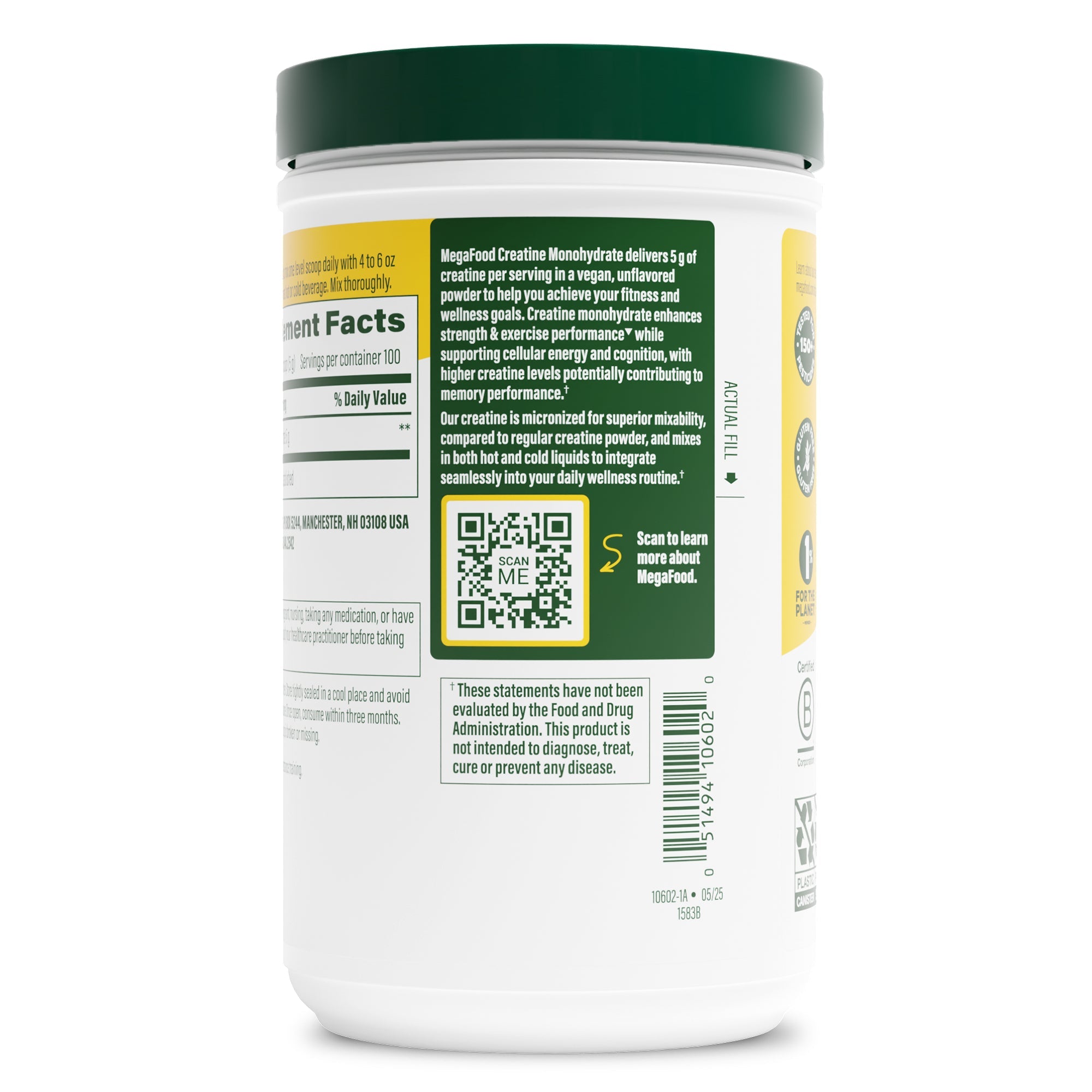 Creatine Monohydrate Powder 500g