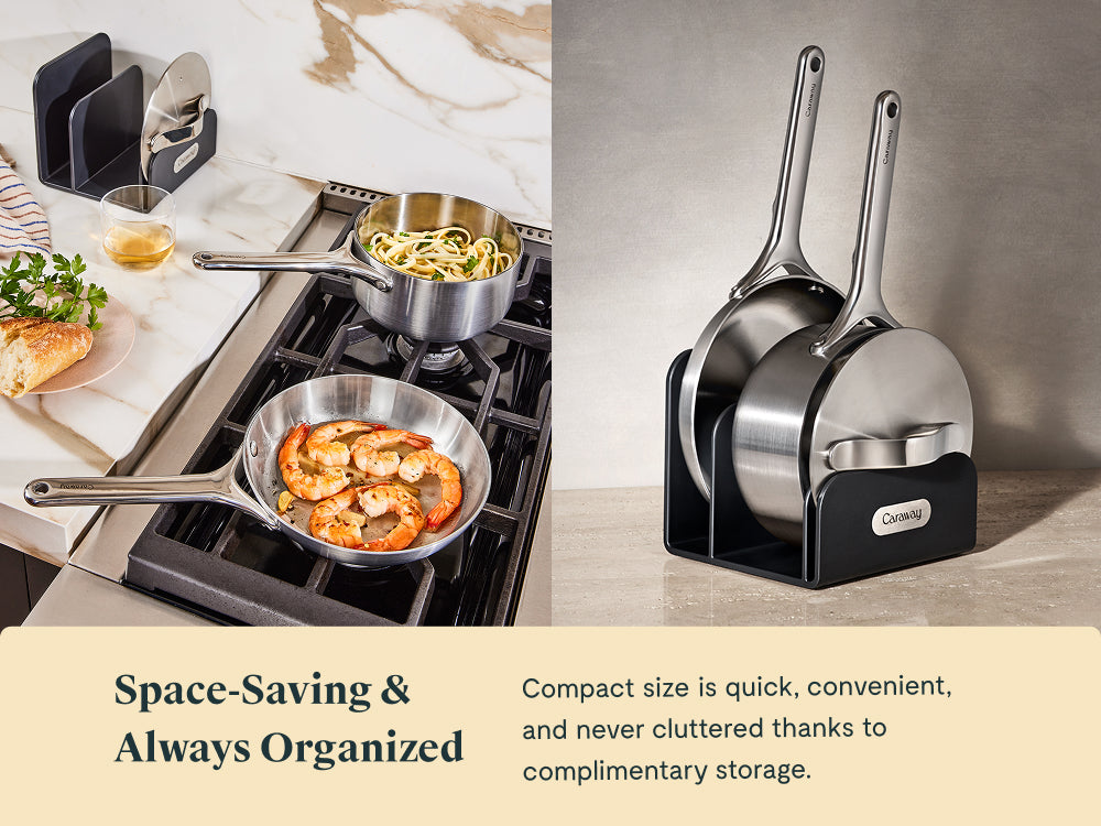 12-Piece Stainless Steel Cookware Set With Complimentary Storaget