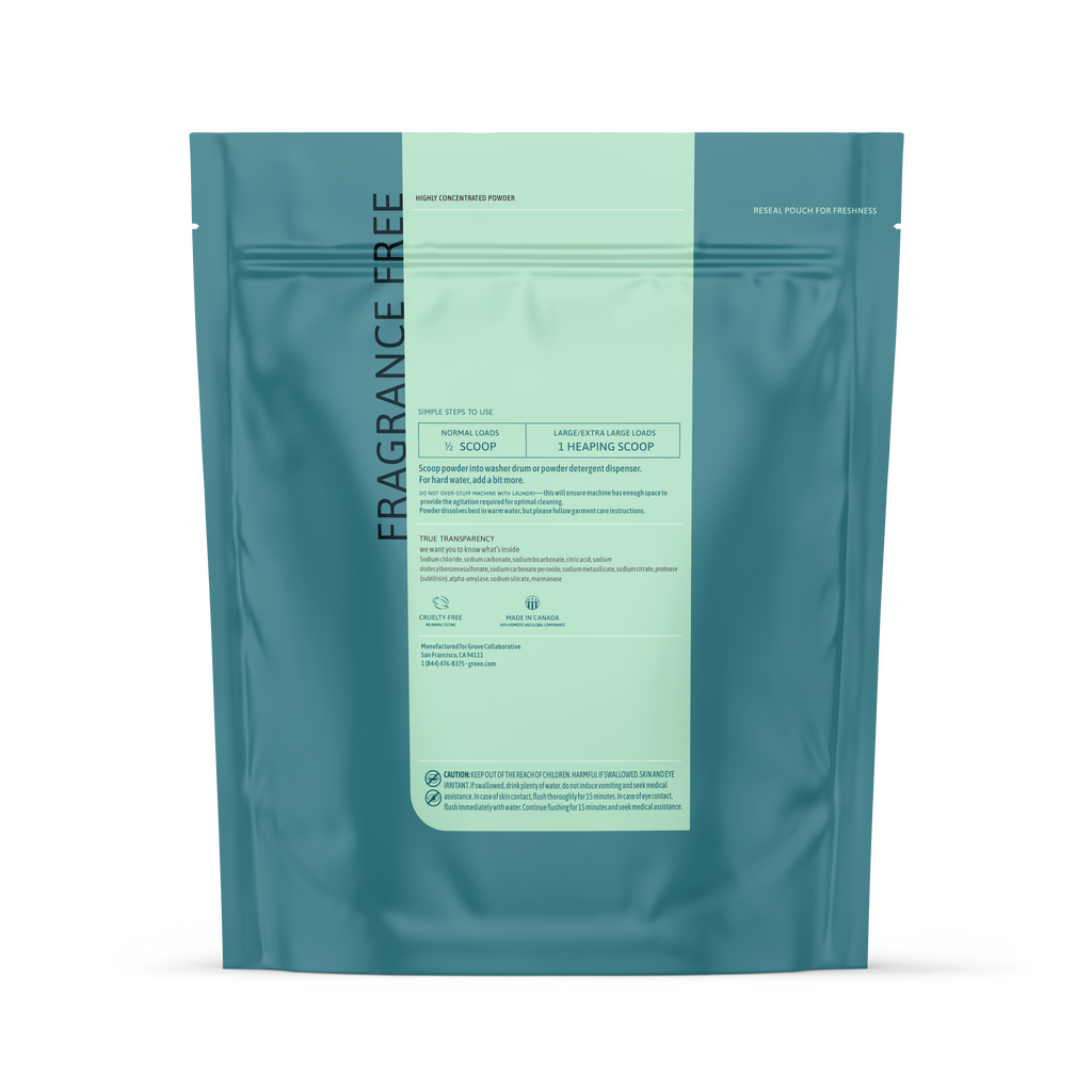 3 in 1 Laundry Detergent Powder - Fragrance Free