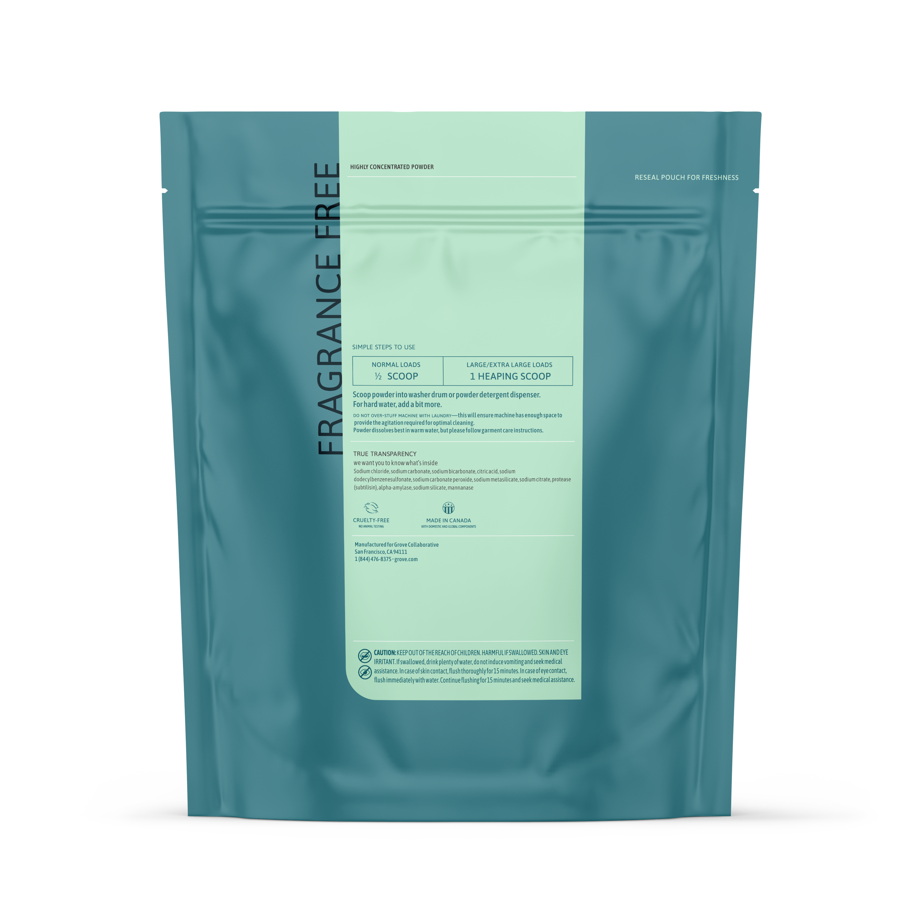 3 in 1 Laundry Detergent Powder - Fragrance Free