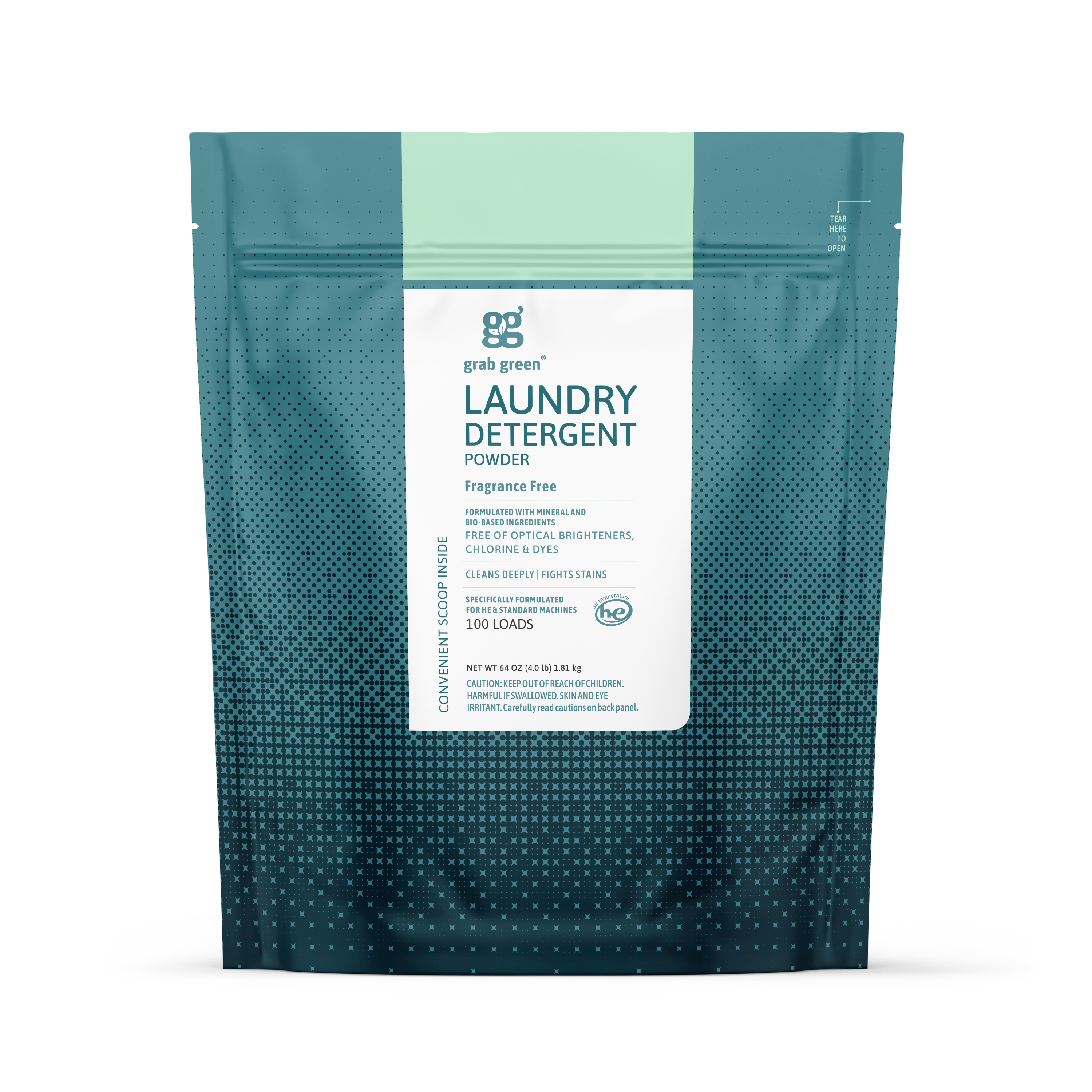 3 in 1 Laundry Detergent Powder - Fragrance Free