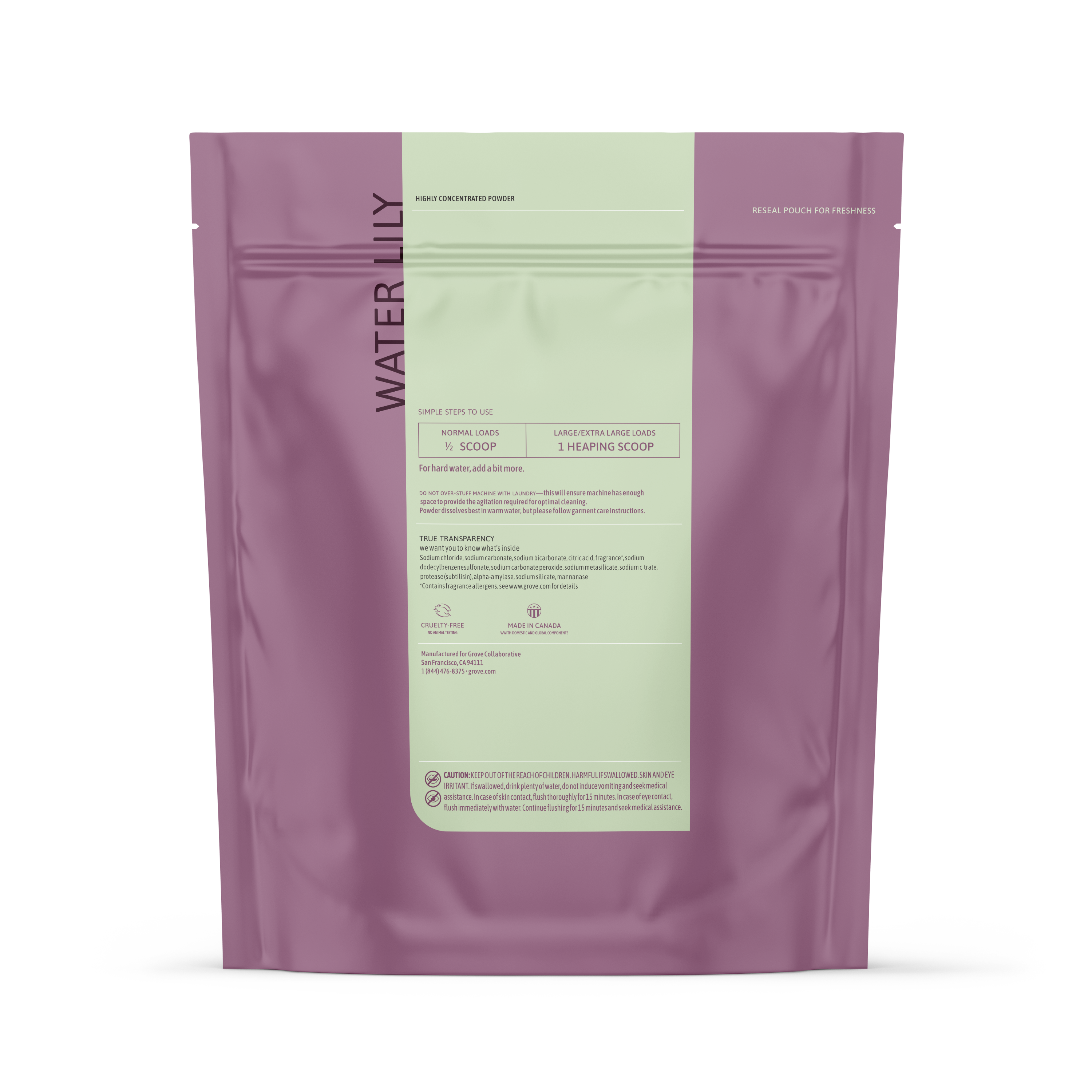 3 in 1 Laundry Detergent Powder - Water Lily