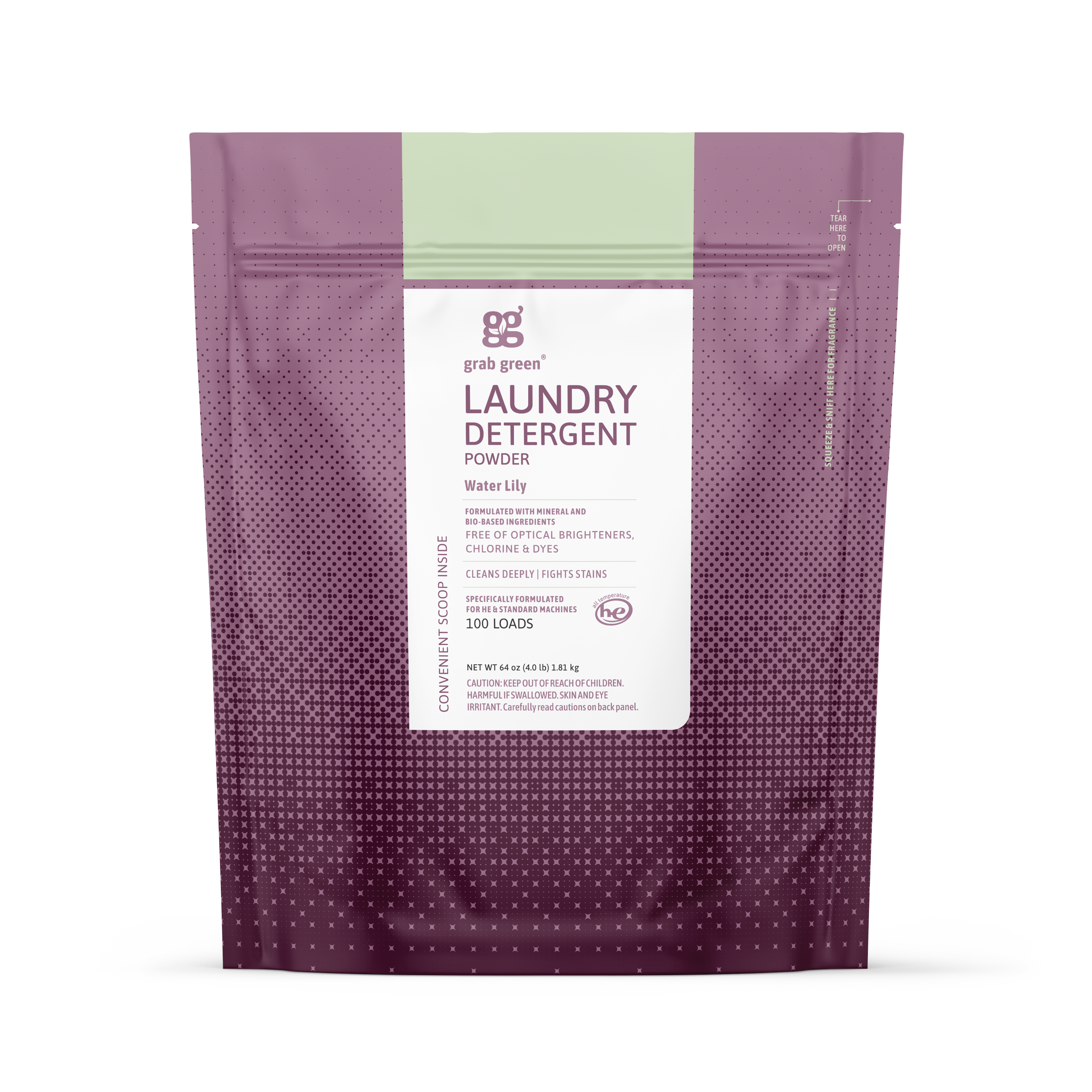 3 in 1 Laundry Detergent Powder - Water Lily