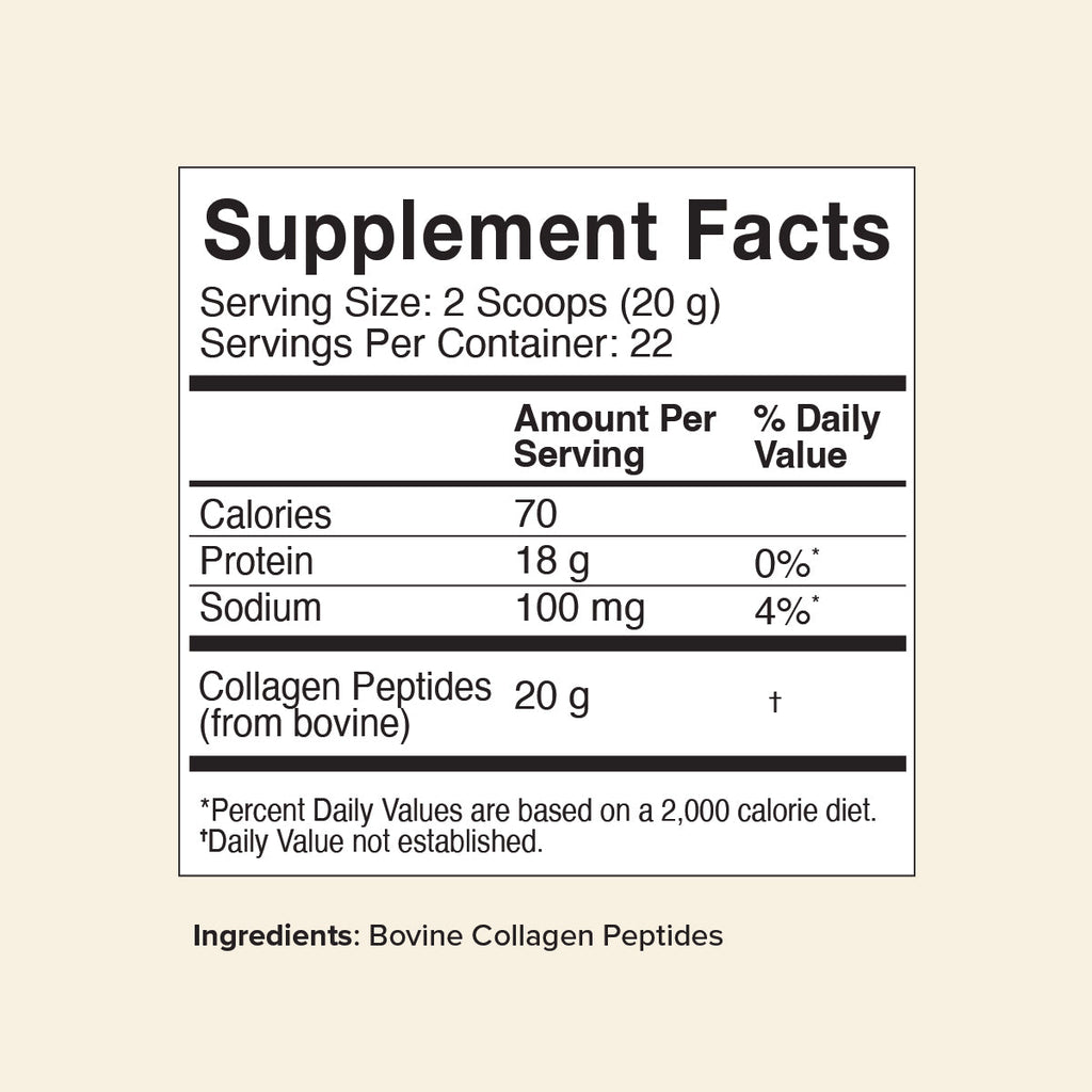 Bovine Collagen Peptides Powder, Unflavored