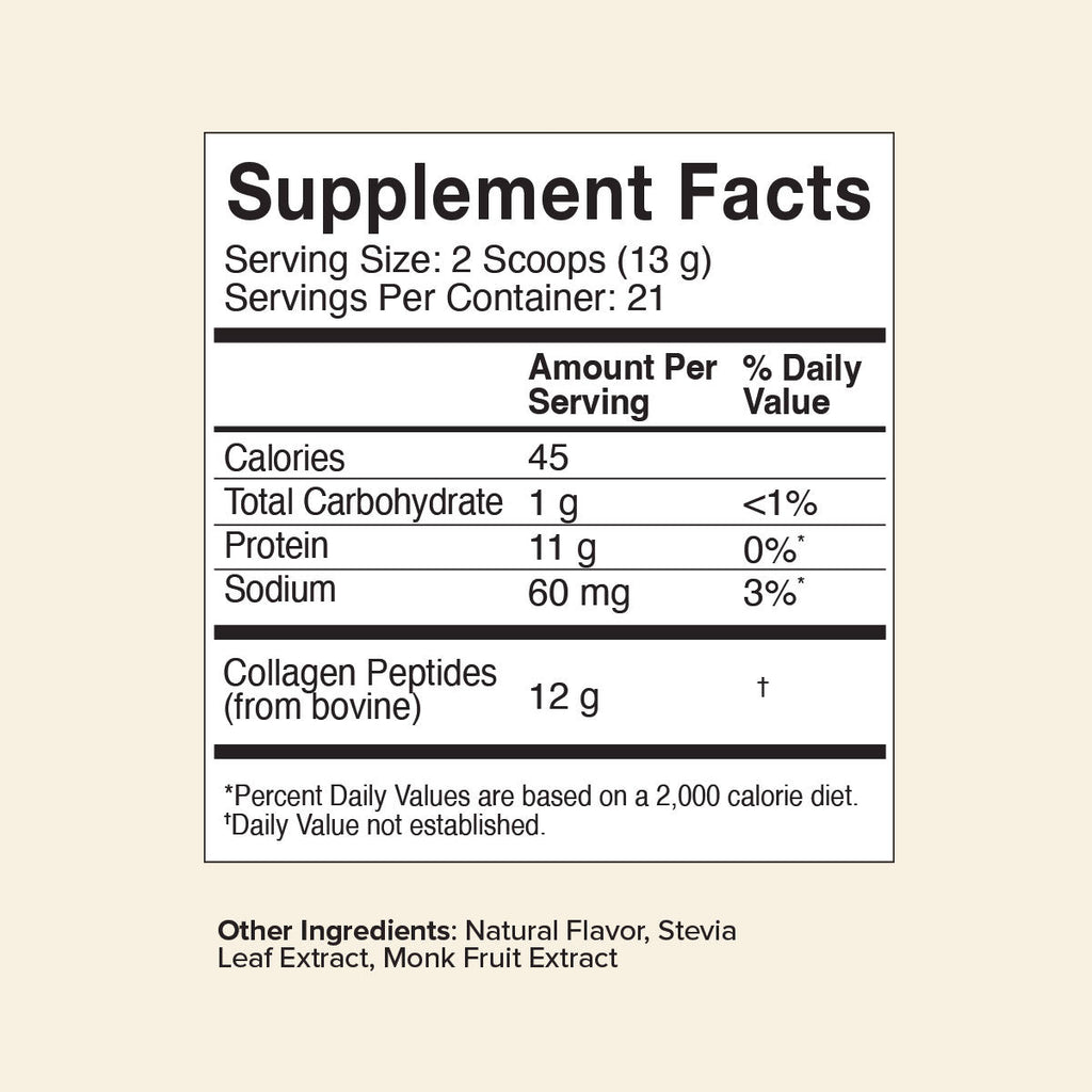Bovine Collagen Peptides Powder, Flavored