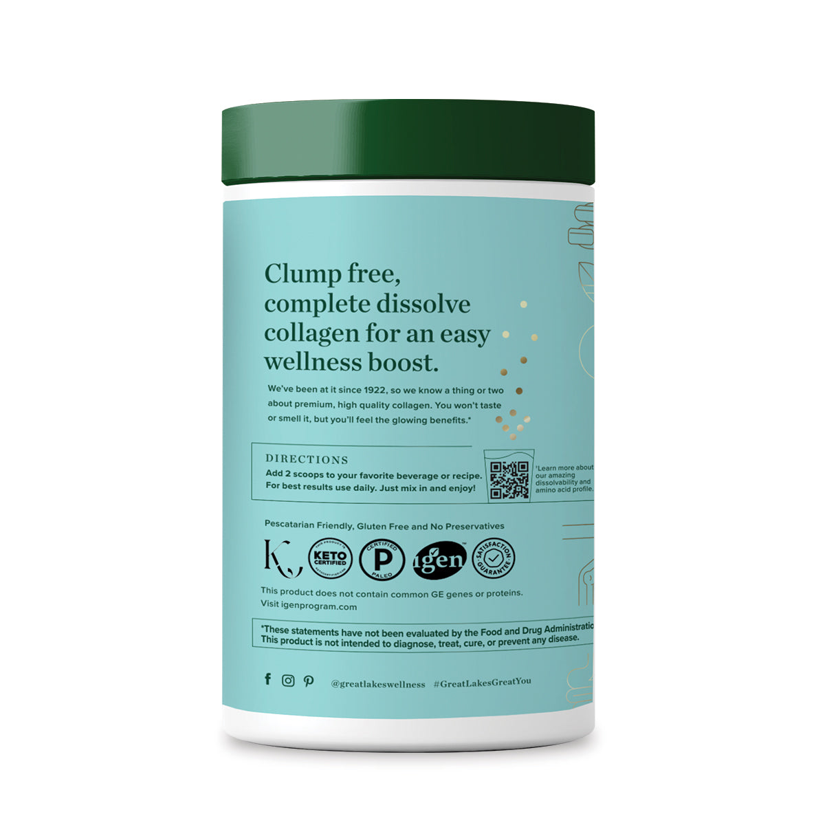 Marine Collagen Peptides Powder, Unflavored