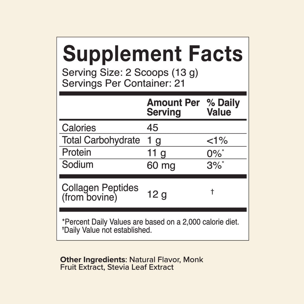 Bovine Collagen Peptides Powder, Flavored