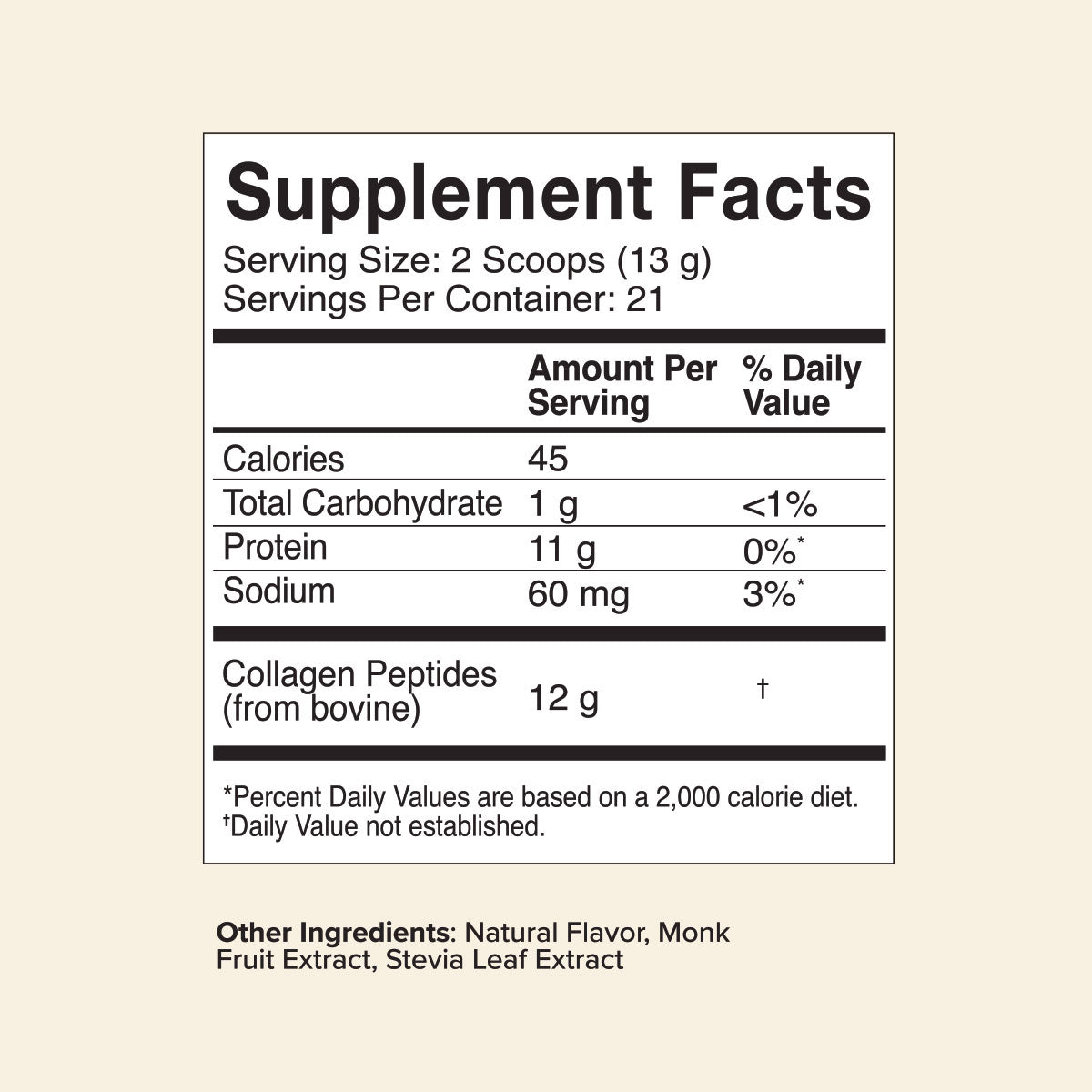 Bovine Collagen Peptides Powder, Flavored