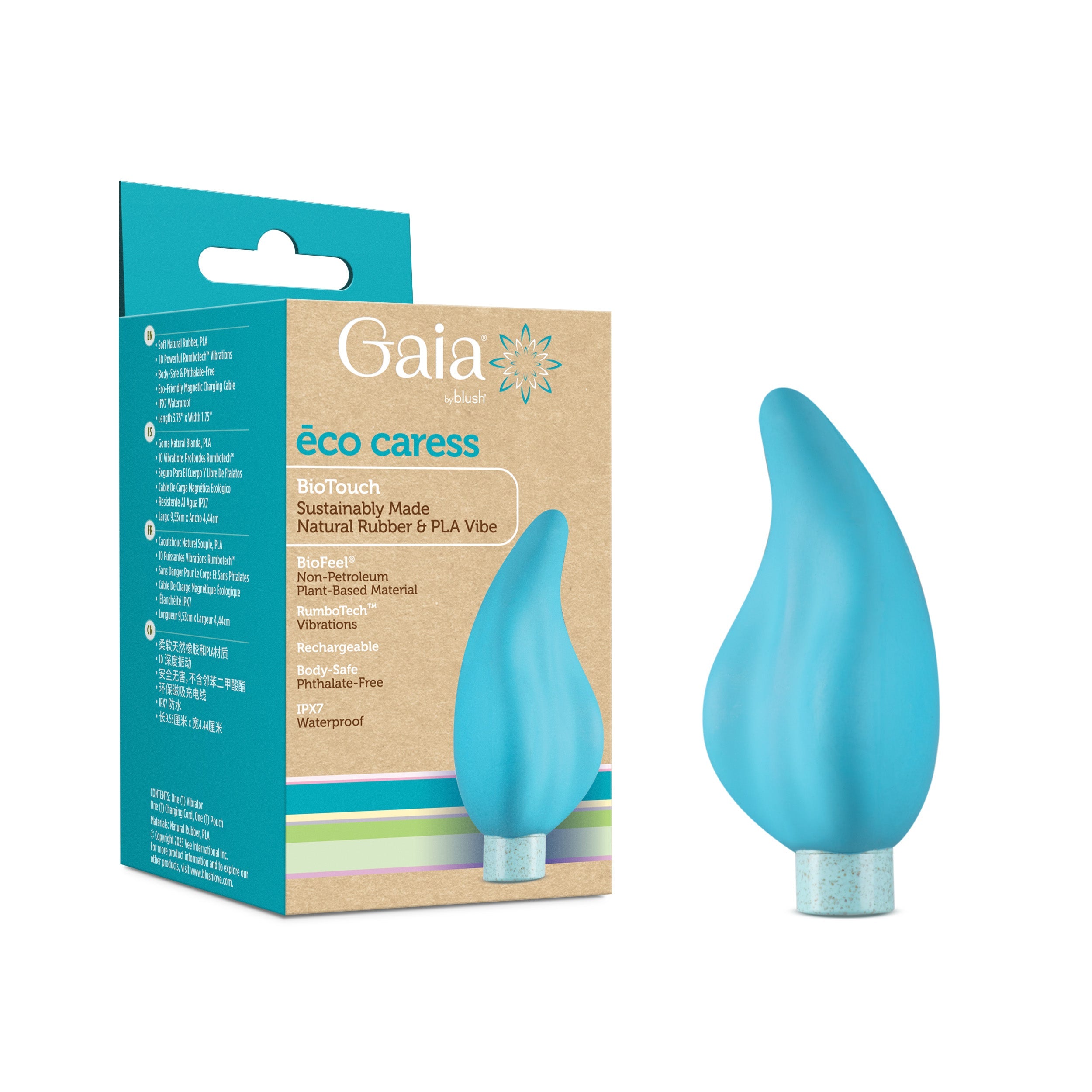 Sexual Health Vibrator - Eco Caress Rechargeable Ergonomic