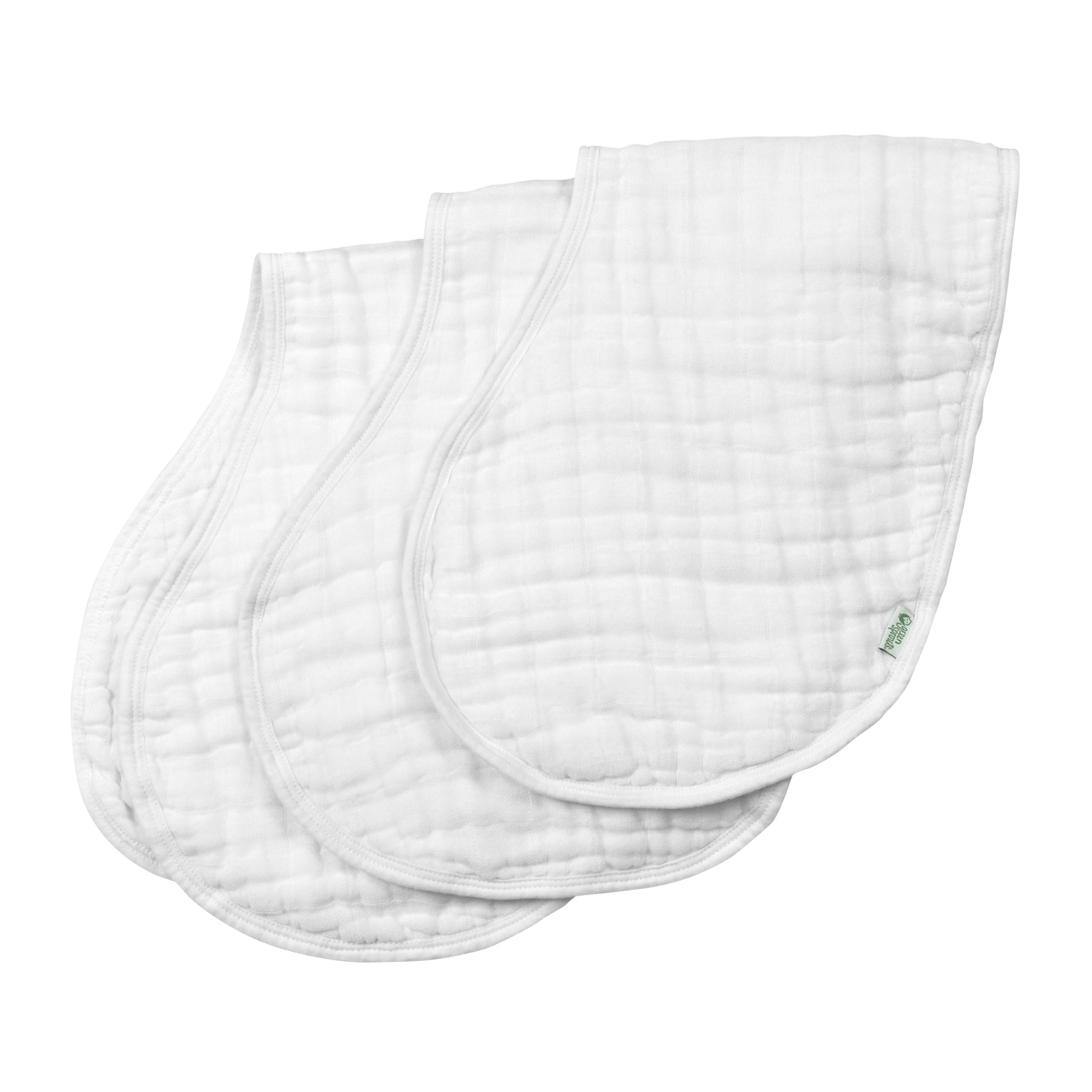 100% Certified Organic Cotton Muslin Burp Cloths