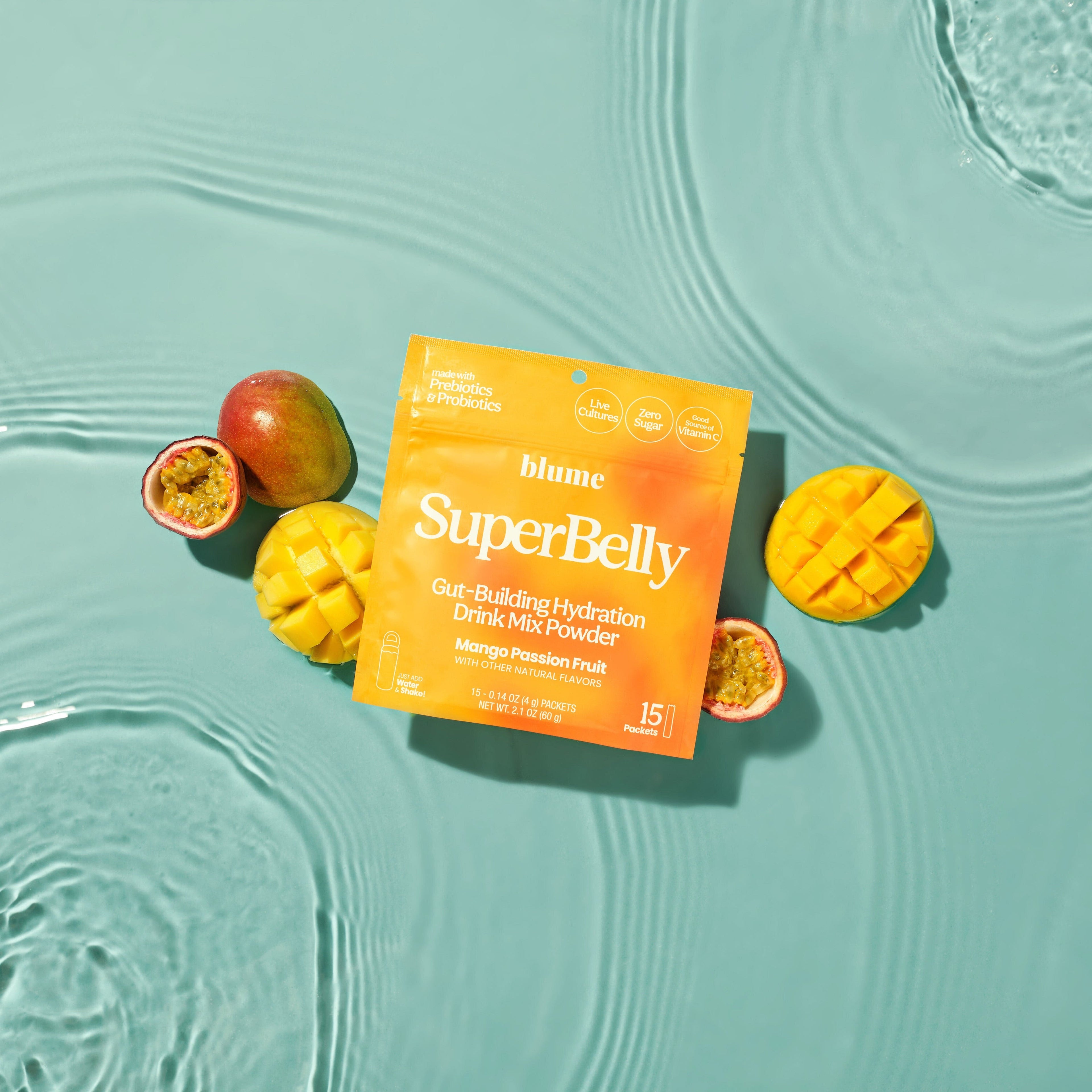 SuperBelly Gut-Building Hydration Drink Mix Powder Packets