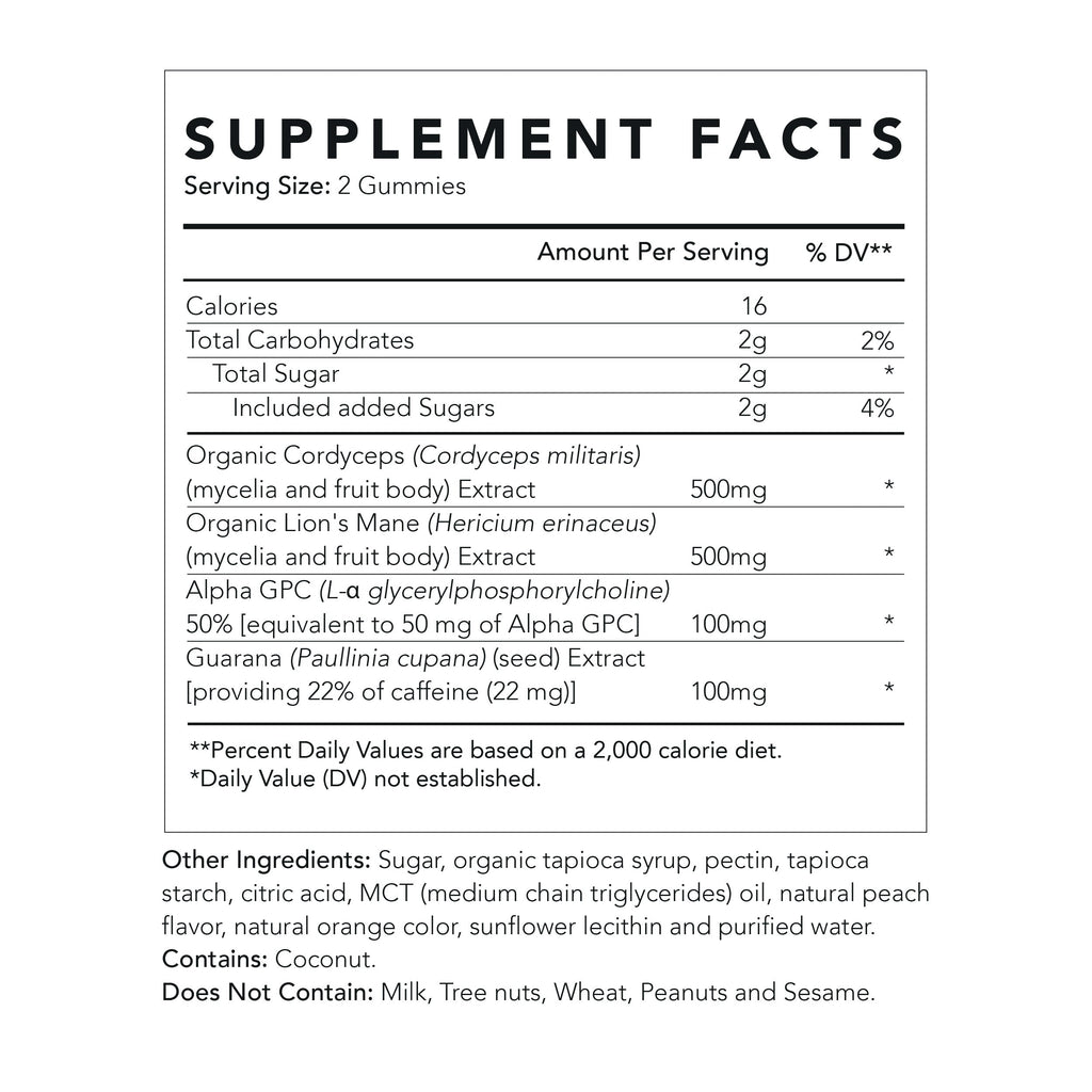 AM Mushroom Gummies - Focus & Energy