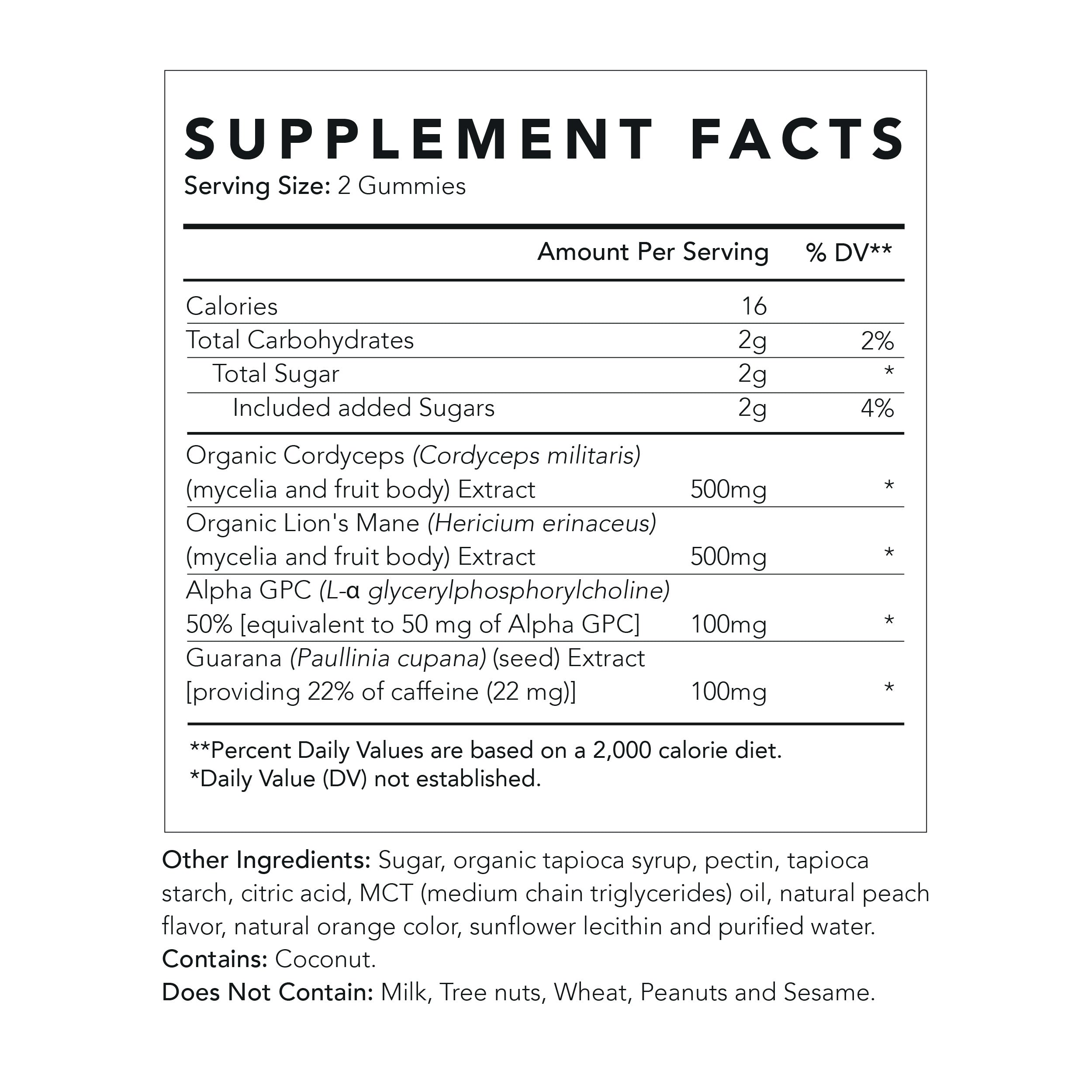 AM Mushroom Gummies - Focus & Energy