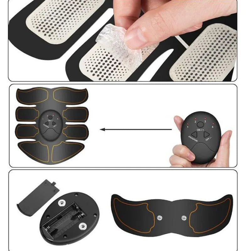Wireless EMS Muscle Stimulator, Abs & Hip Trainer