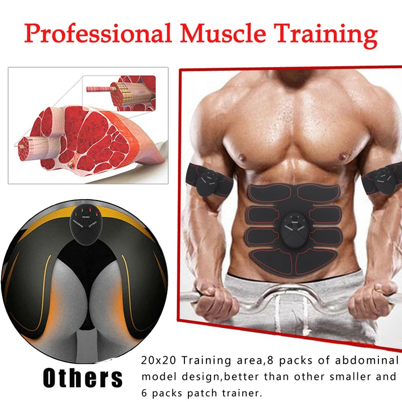 Wireless EMS Muscle Stimulator, Abs & Hip Trainer