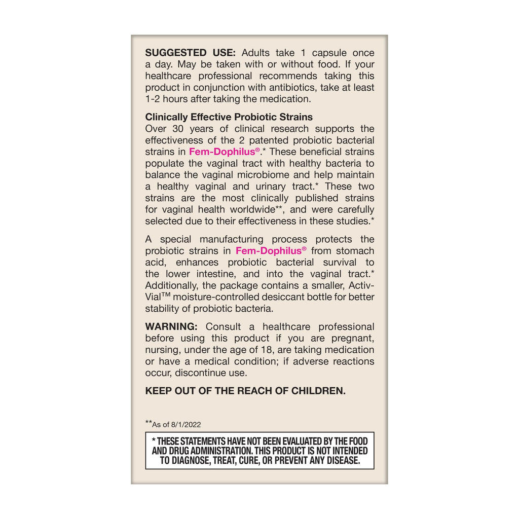 Fem-Dophilus Probiotics