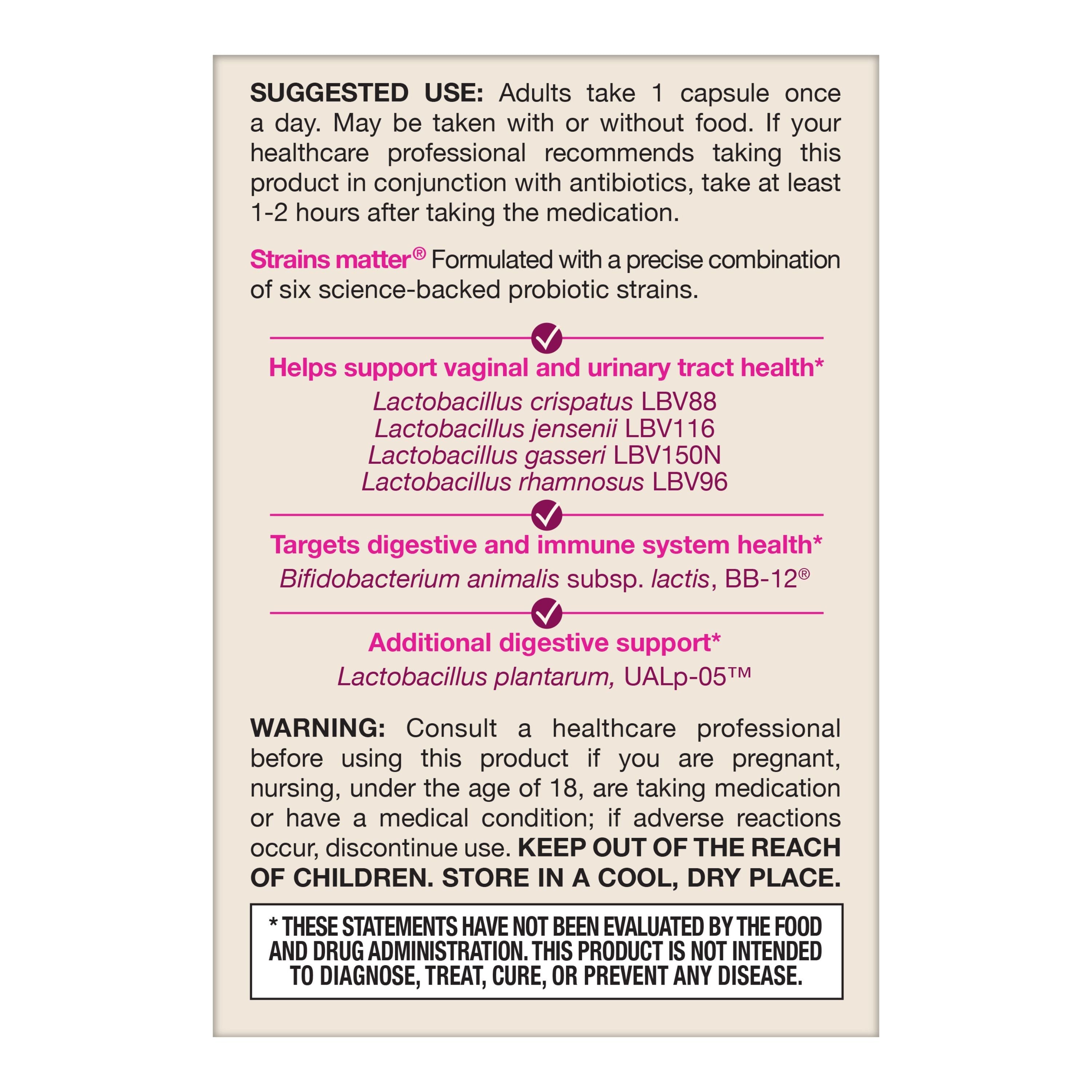 Fem-Dophilus Advanced Probiotics