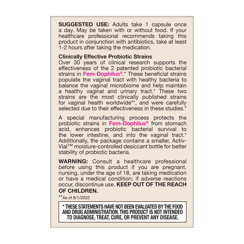 Fem-Dophilus Probiotics