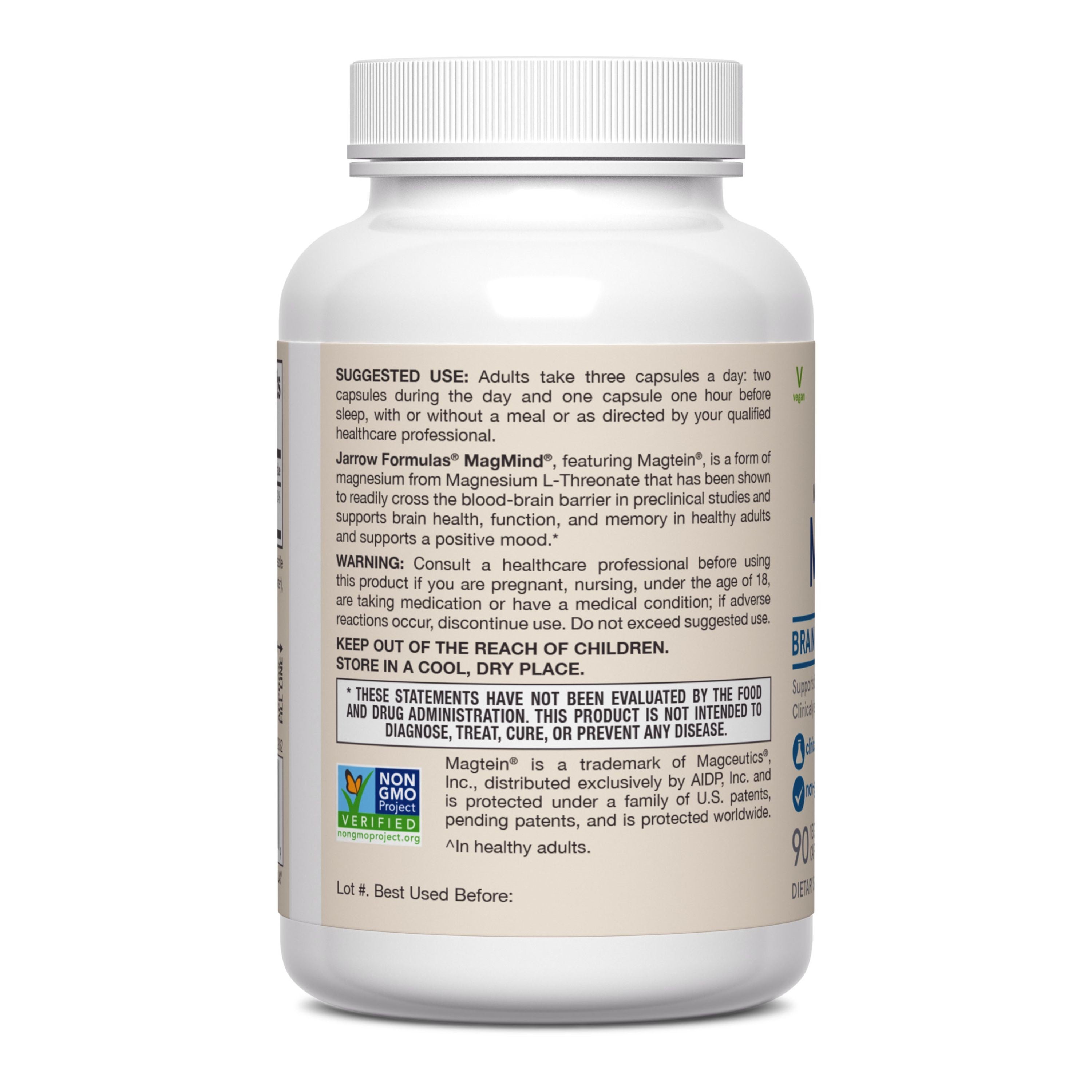 MagMind Brain Health with Magtein (Magnesium L-Threonate)