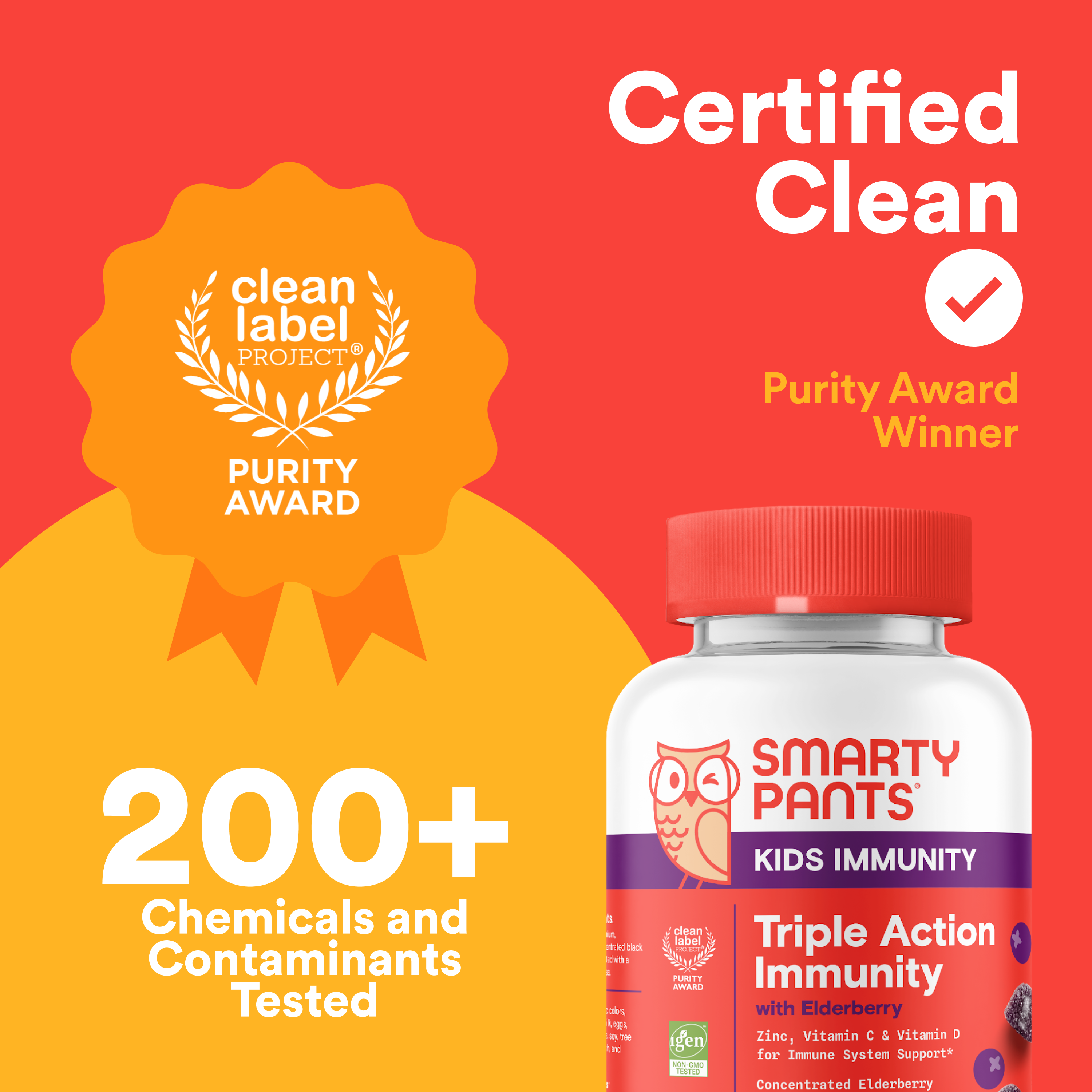 Kids Triple Action Immunity + Elderberry Gummies