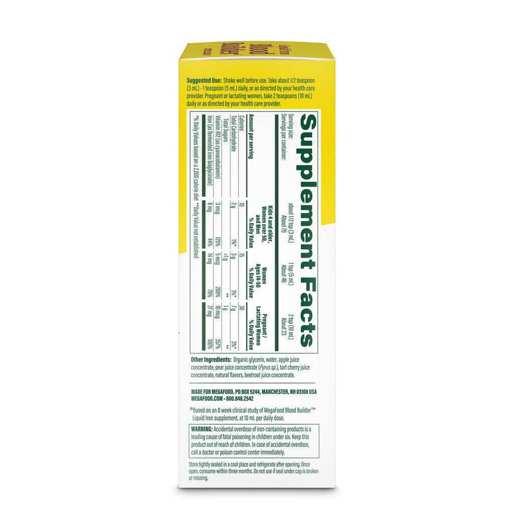 Blood Builder Liquid Iron, with B12
