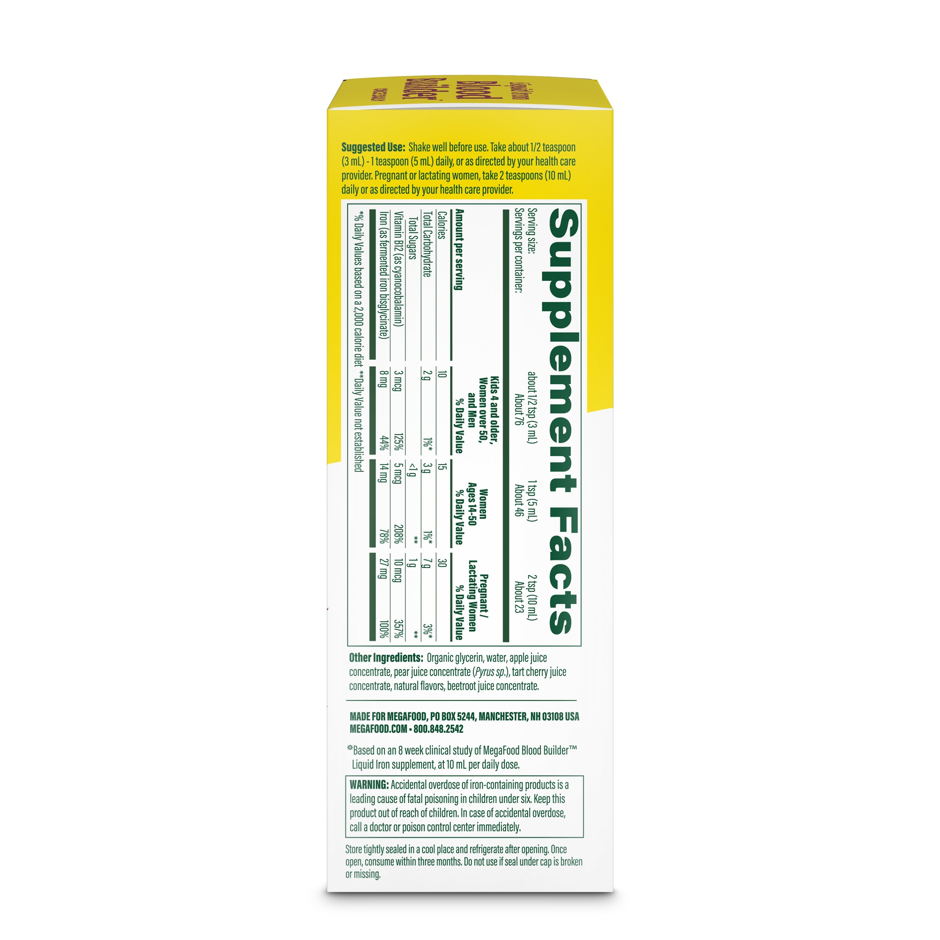 Blood Builder Liquid Iron, with B12