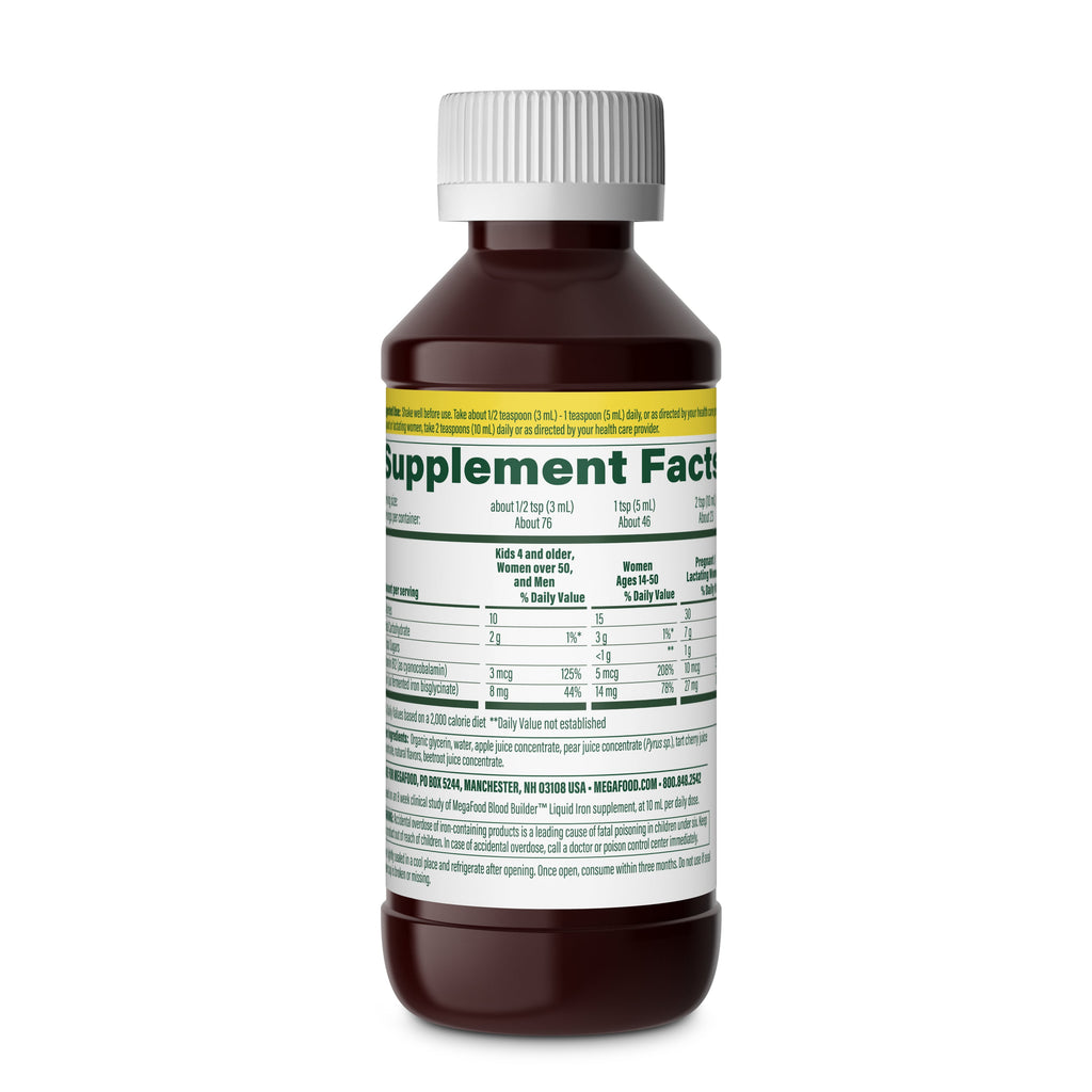 Blood Builder Liquid Iron, with B12