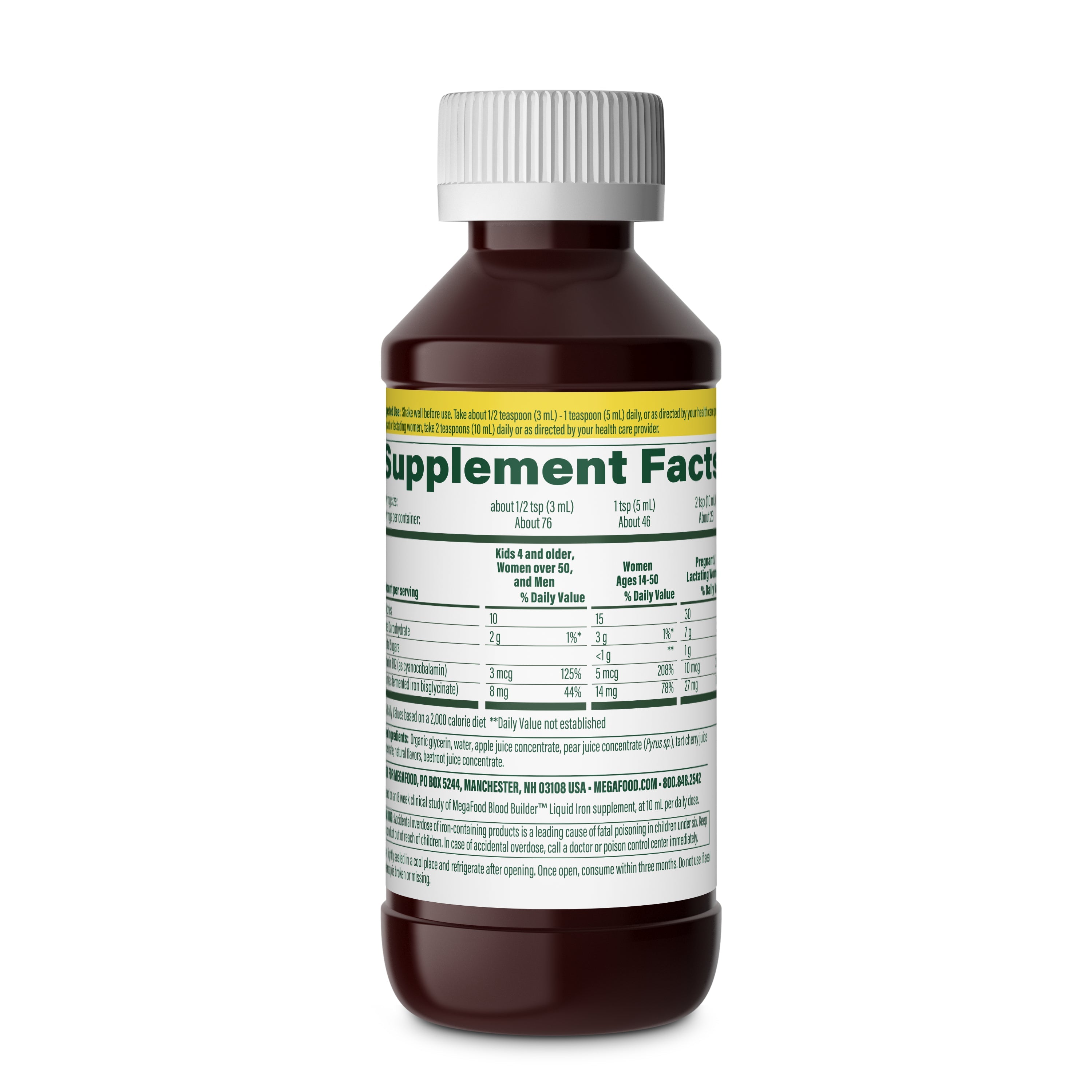 Blood Builder Liquid Iron, with B12