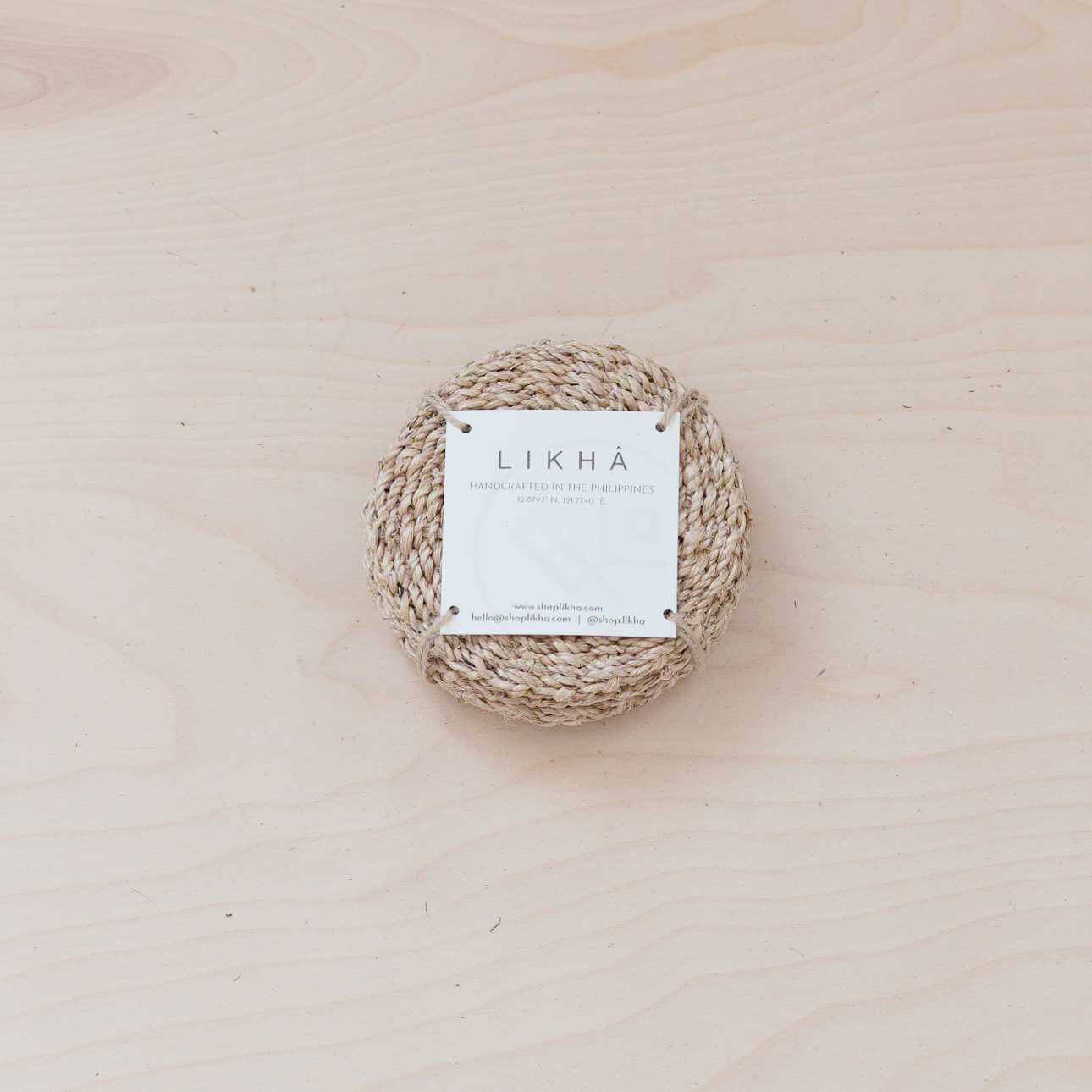 Abaca Coasters, set of 4