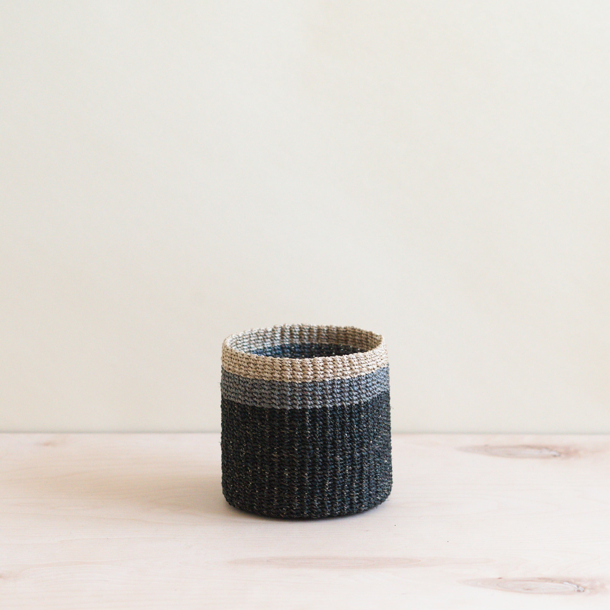 Abaca Cylinder Tabletop Basket