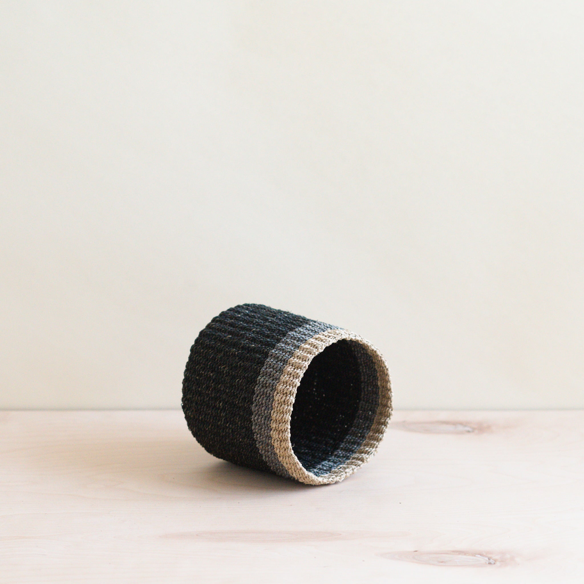 Abaca Cylinder Tabletop Basket