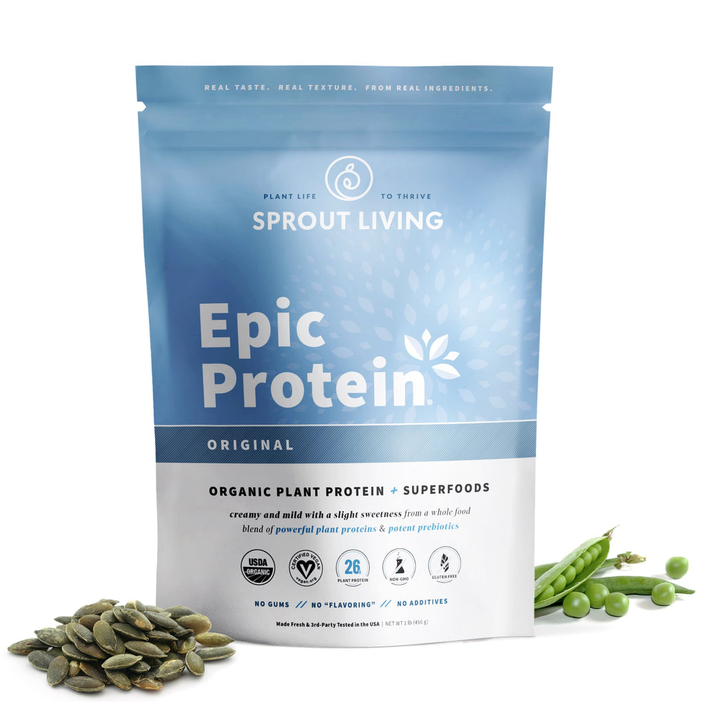 Organic Plant Protein Powder with Superfoods - Vegan, Additive-Free