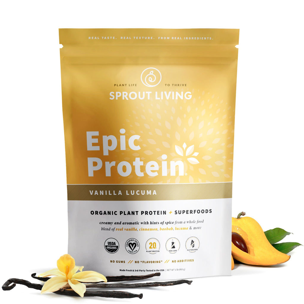 Organic Plant Protein Powder with Superfoods - Vegan, Additive-Free
