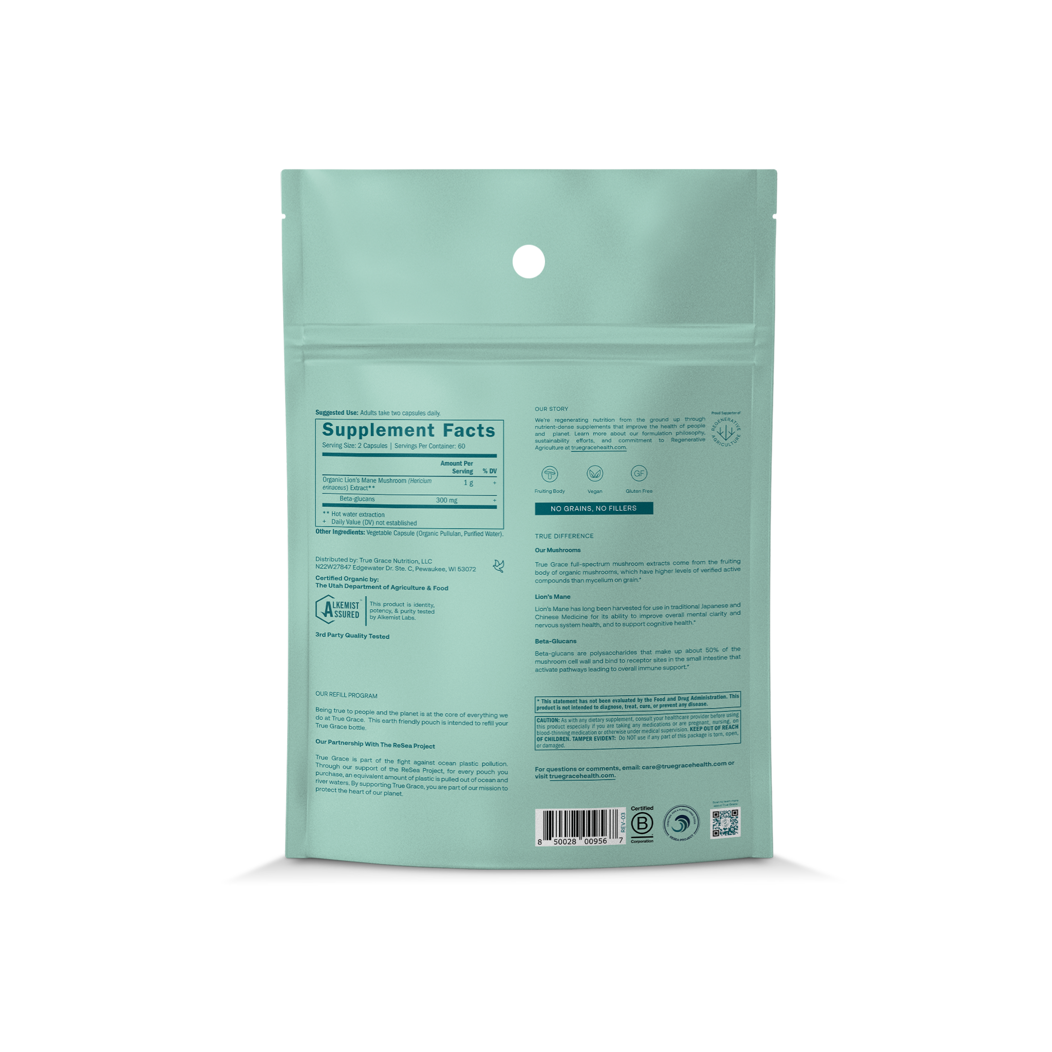 Lion’s Mane Capsules - Refill Pouch