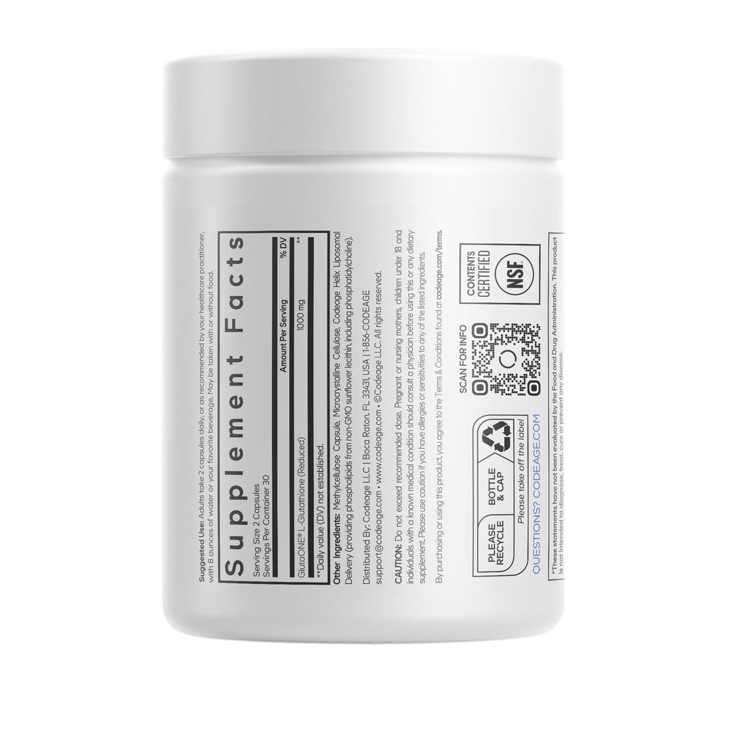 Liposomal Glutathione Capsules, 1000 mg