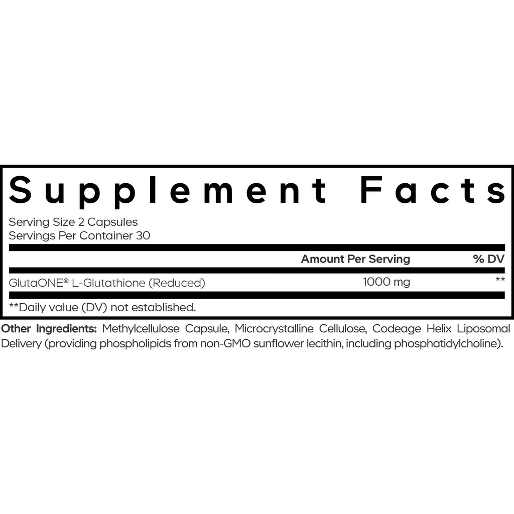 Liposomal Glutathione Capsules, 1000 mg