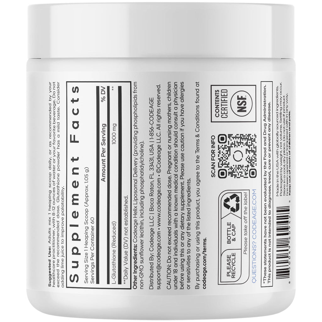 Liposomal Glutathione Powder, 1000 mg