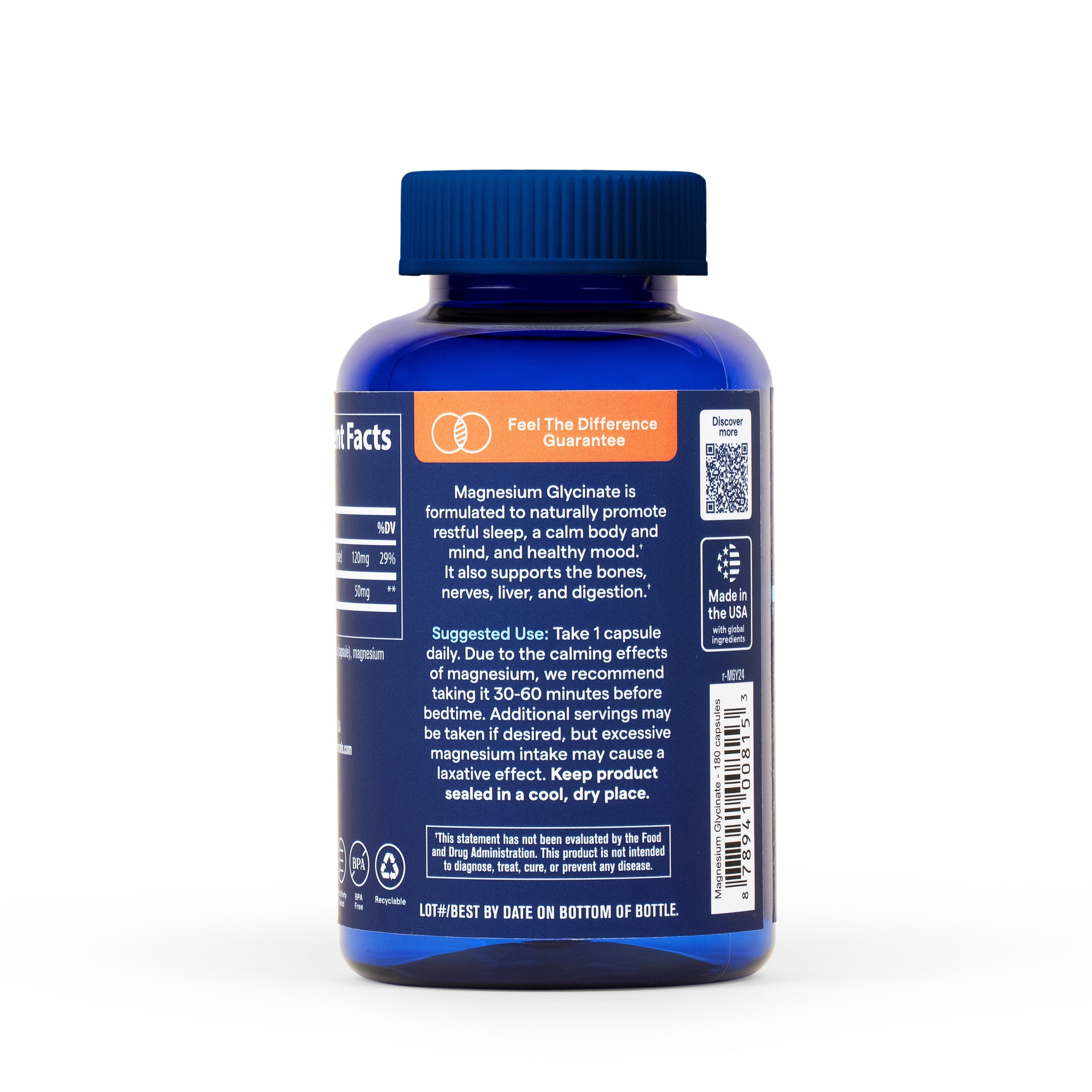 Magnesium Glycinate, 120mg