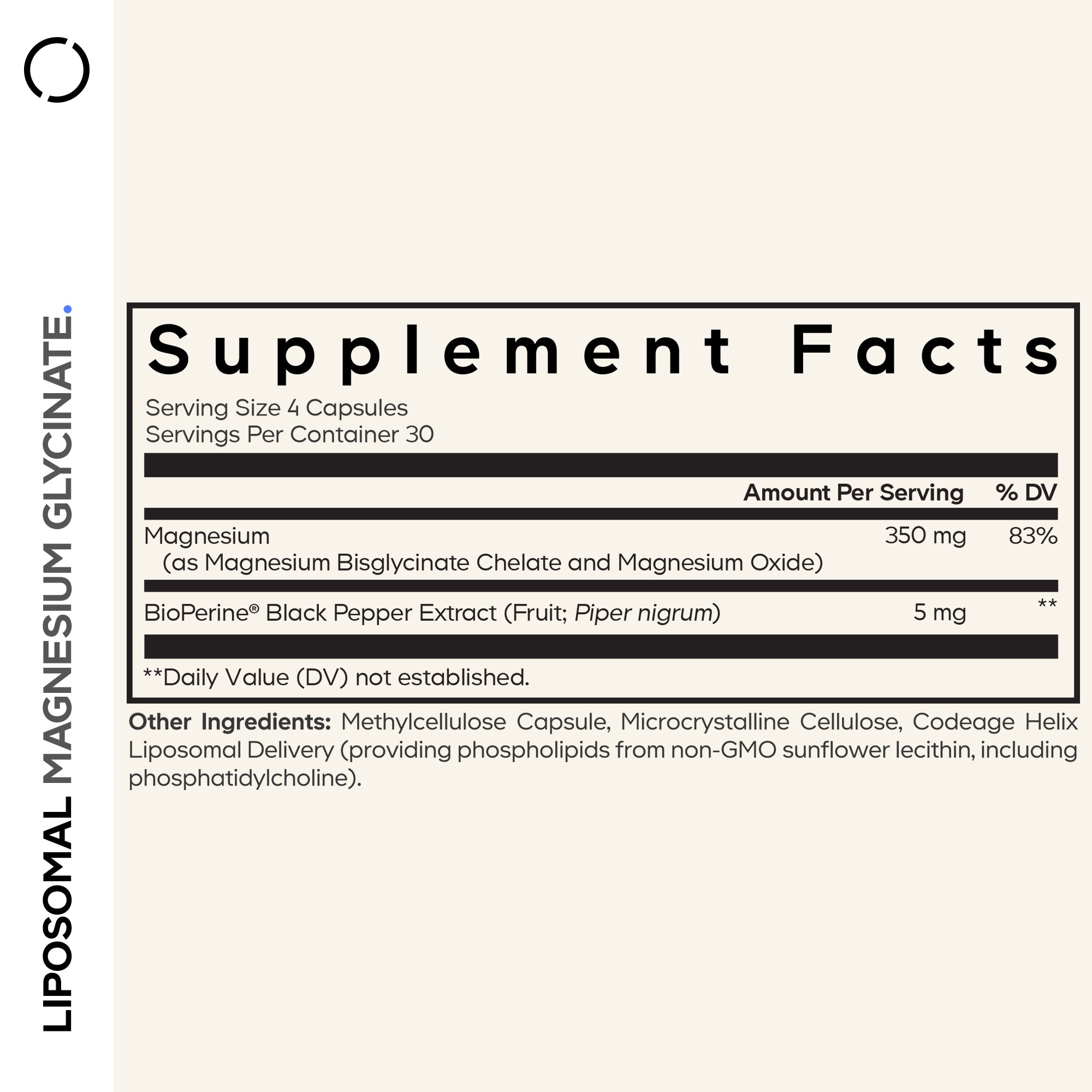 Liposomal Magnesium Glycinate