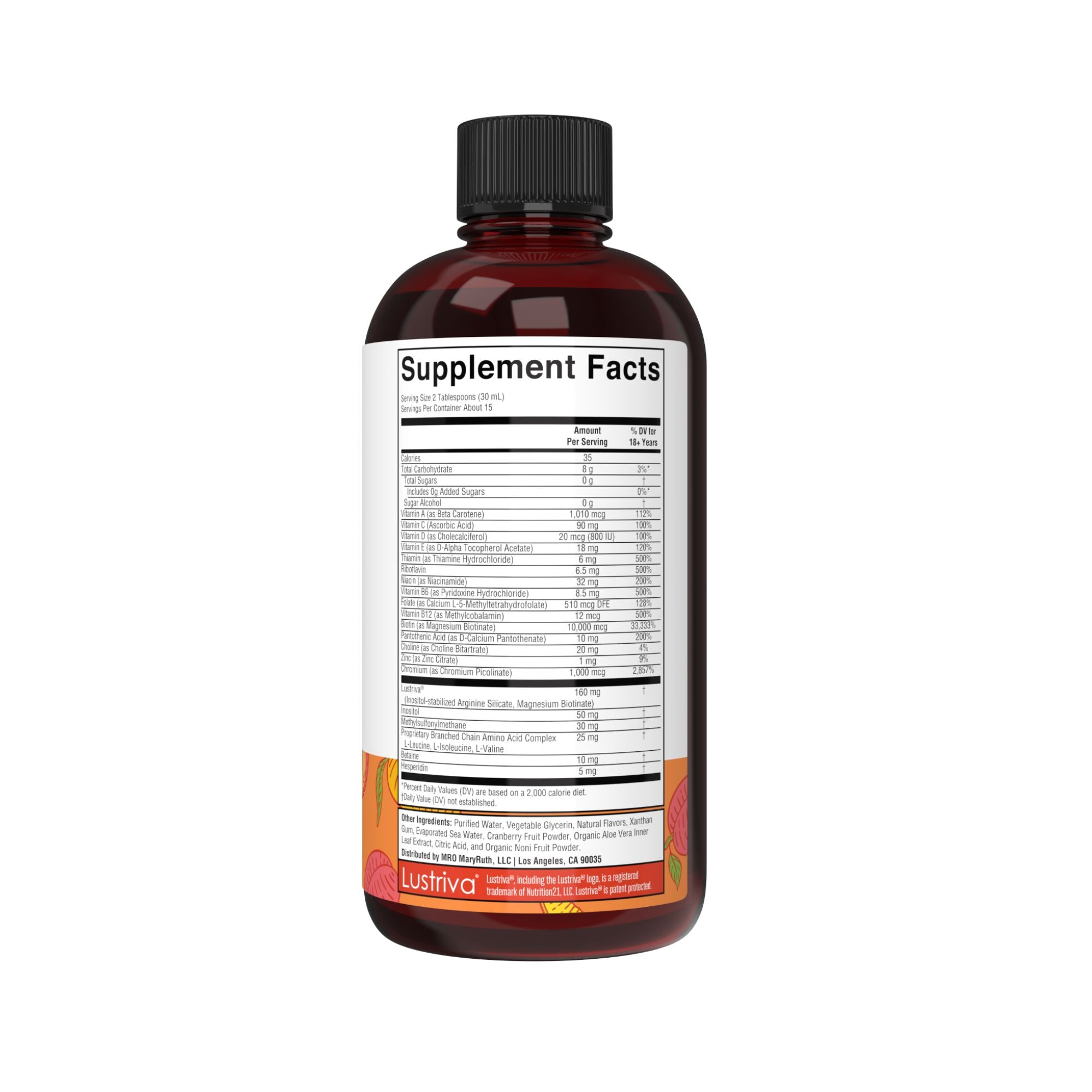 Morning Multivitamin +Hair Growth Liquid, 15.22 oz