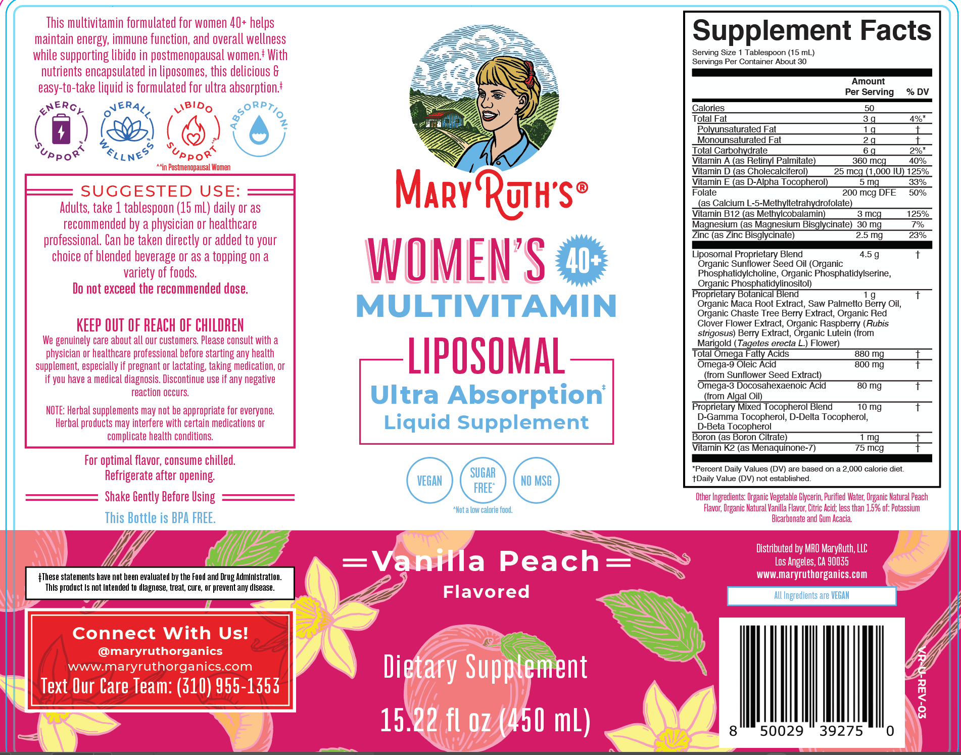Women's 40+ Multivitamin Liposomal