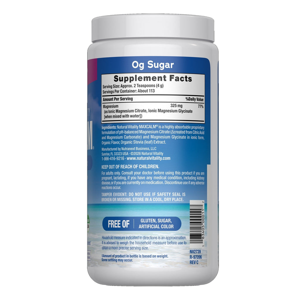 MAXCALM Powder Raspberry-Lemon