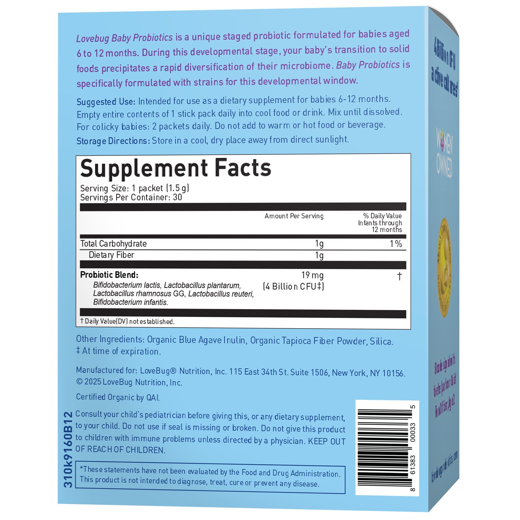 Baby Probiotics, 6 to 12 months