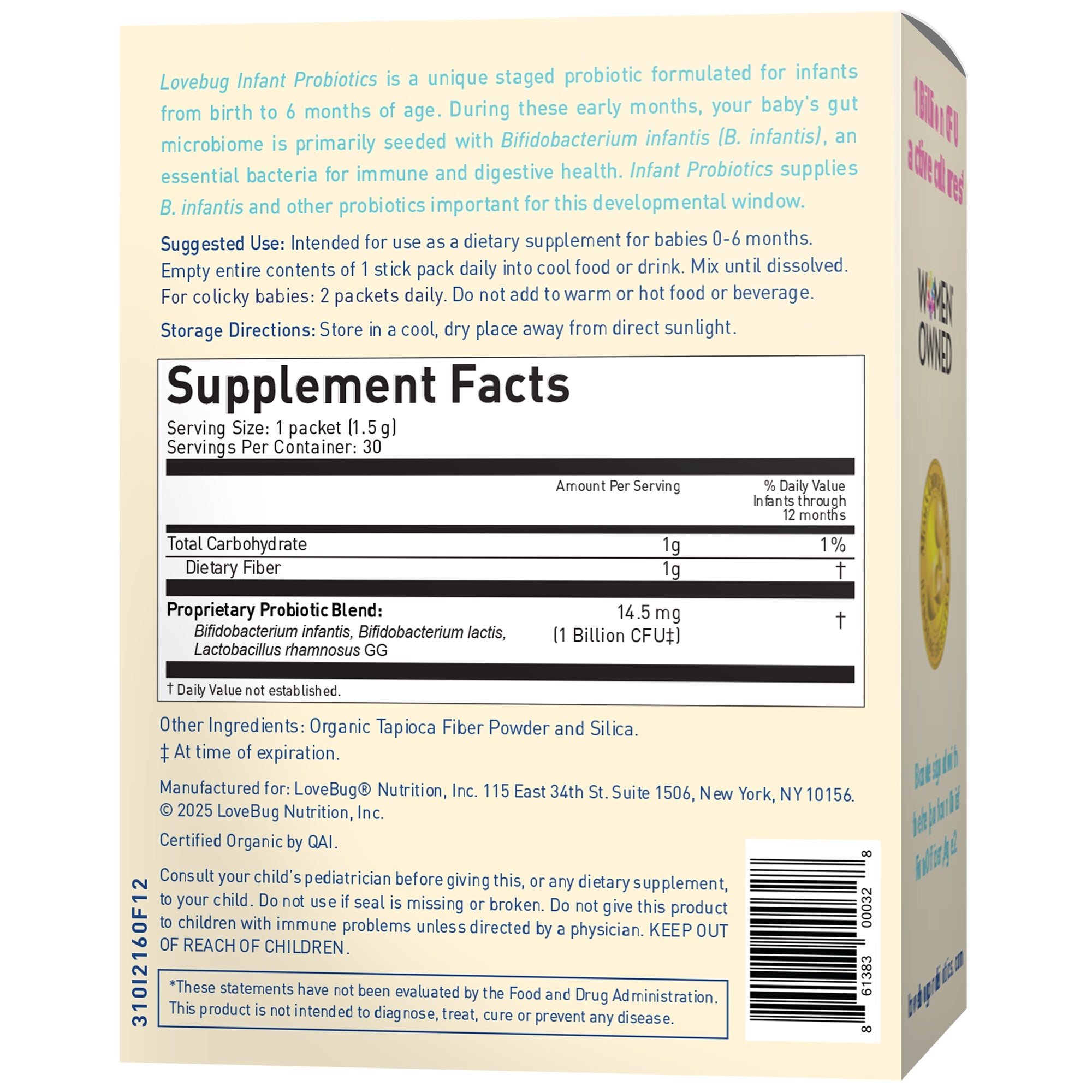 Infant Probiotics, 0 to 6 months