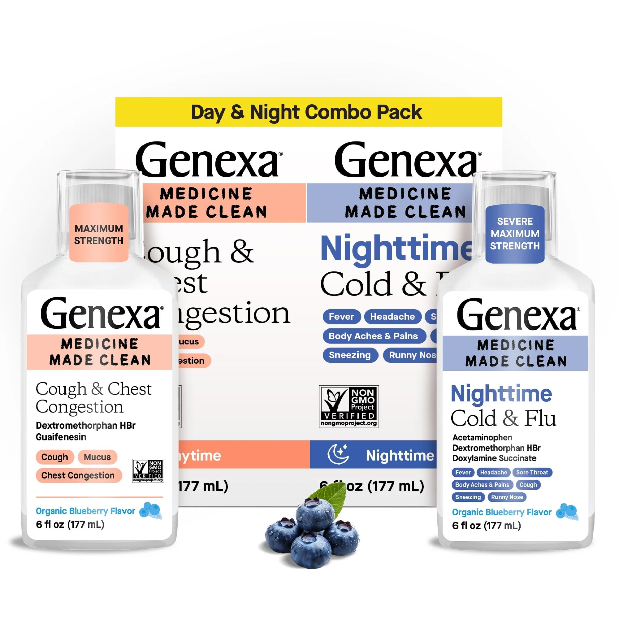 Daytime Cough + Nighttime Severe Cold & Flu Combo Pack