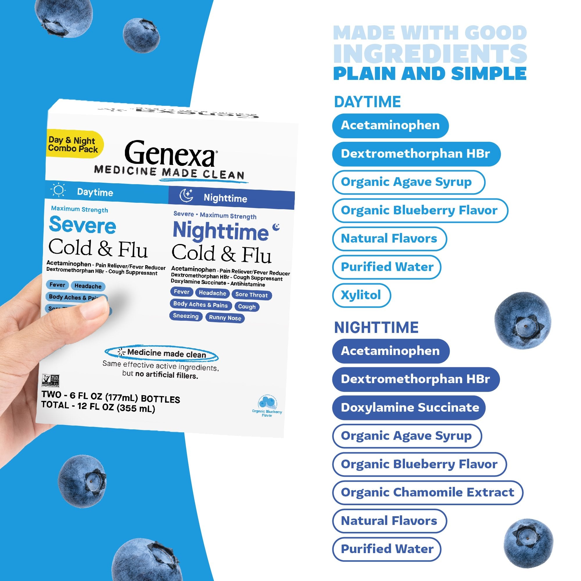 Daytime & Nighttime Severe Cold & Flu Combo Pack