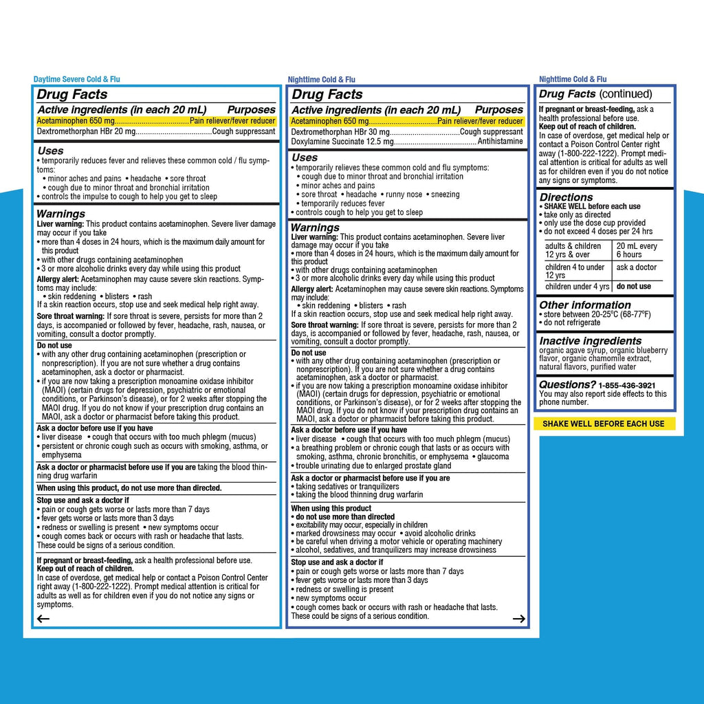 Daytime & Nighttime Severe Cold & Flu Combo Pack